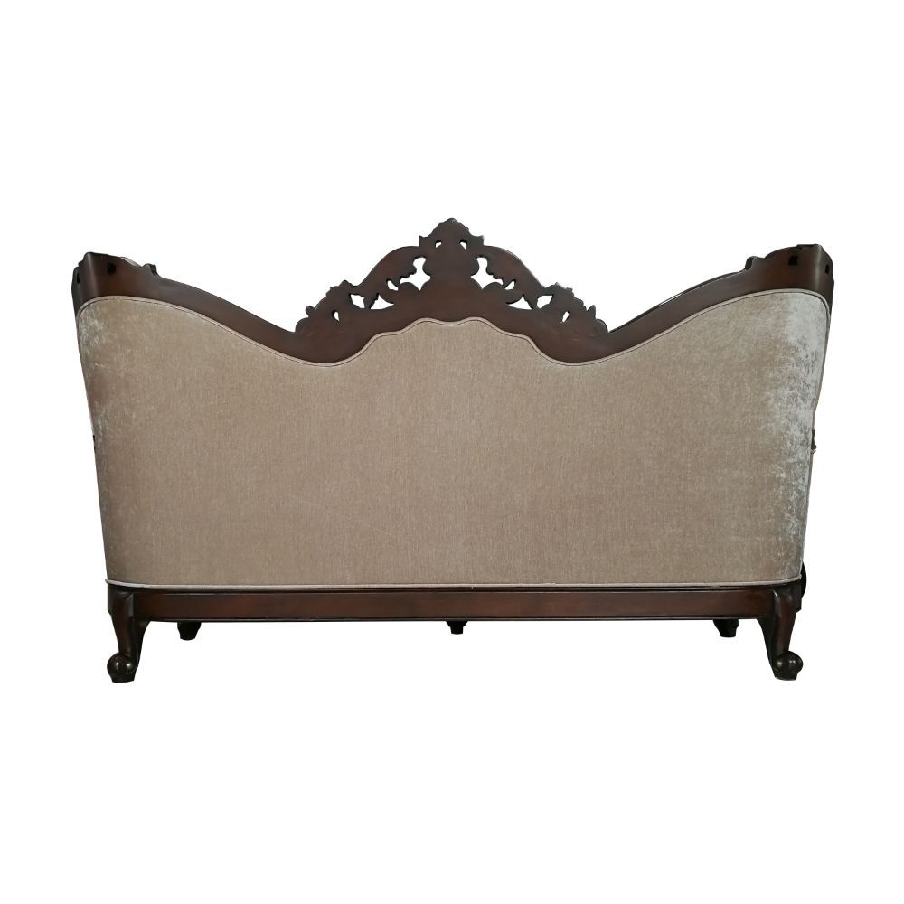 Devayne - Sofa With 6 Pillows (Same Lv01582) - Pattern Fabric & Dark Walnut - Urban Living Furniture (Los Angeles, CA)