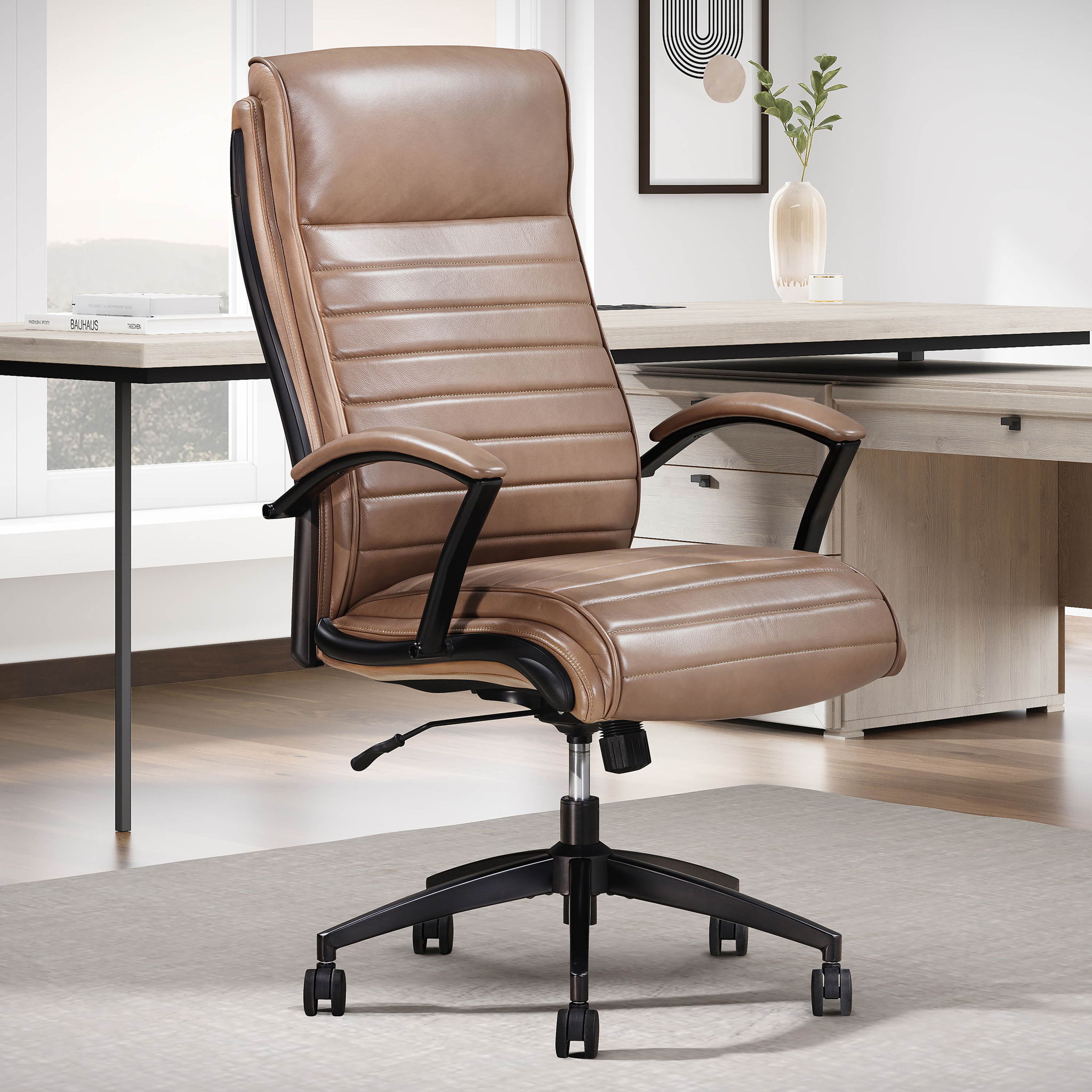 Dc#370 - Leather Desk Chair - Urban Living Furniture (Los Angeles, CA)
