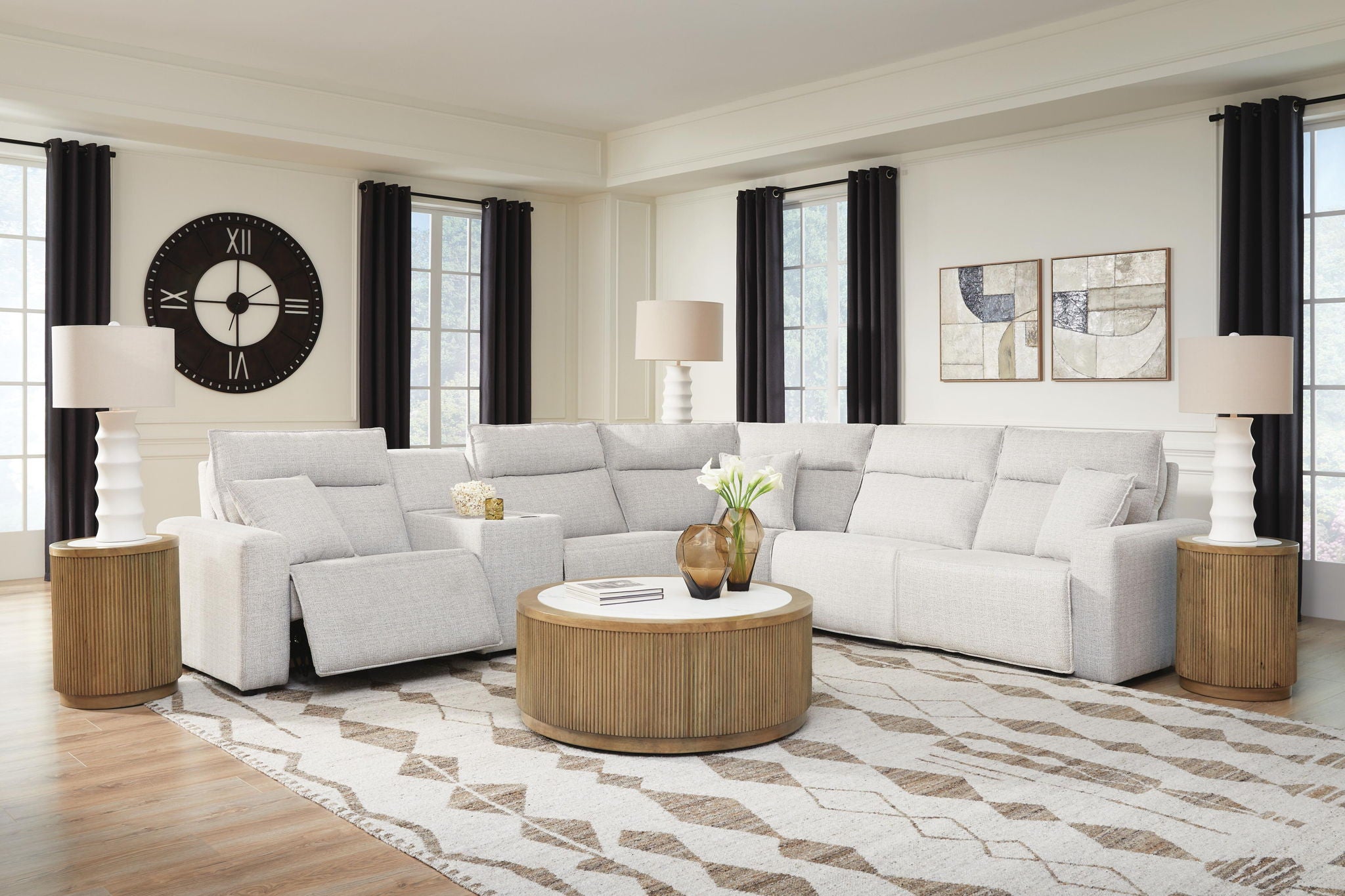 Modmax II - Reclining Sectional - Stone - Urban Living Furniture (Los Angeles, CA)