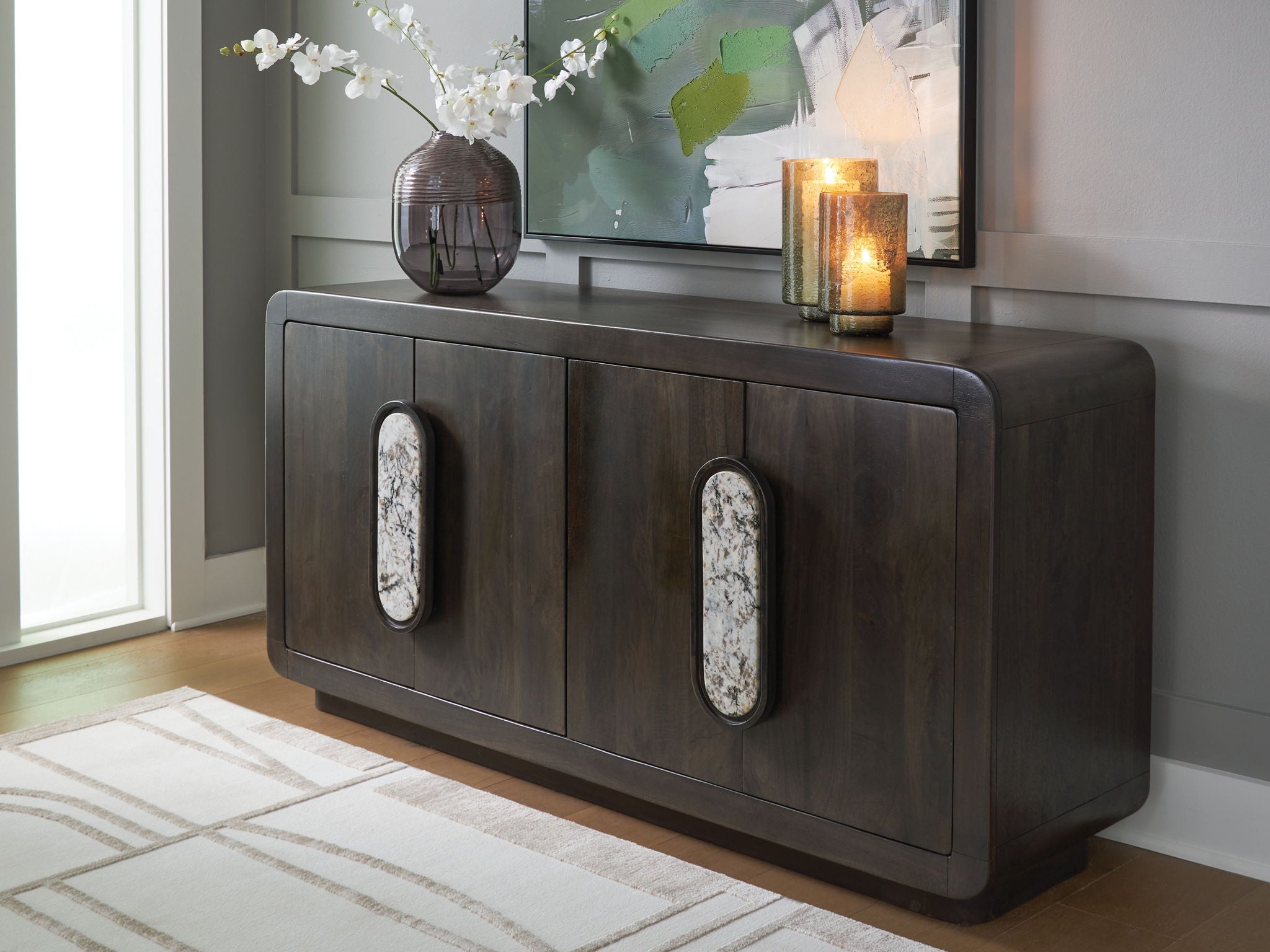 Elliston - Espresso Brown - Accent Cabinet - Urban Living Furniture (Los Angeles, CA)