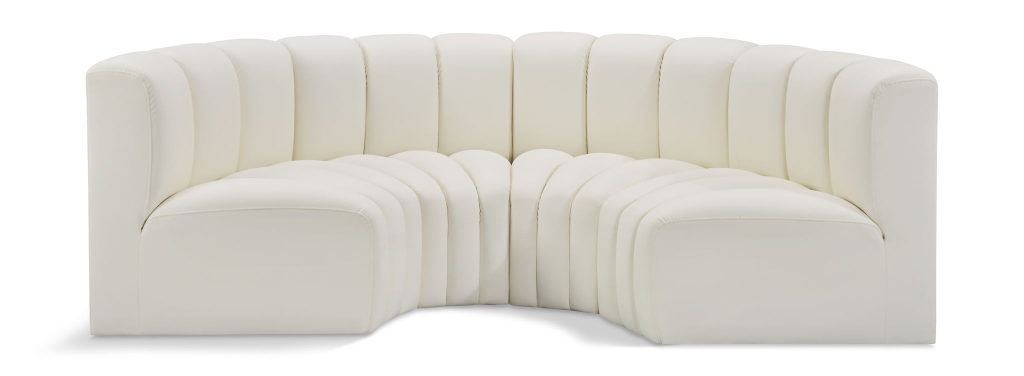Arc - Faux Leather 4 Piece U-Shaped Modular Sofa - Urban Living Furniture (Los Angeles, CA)