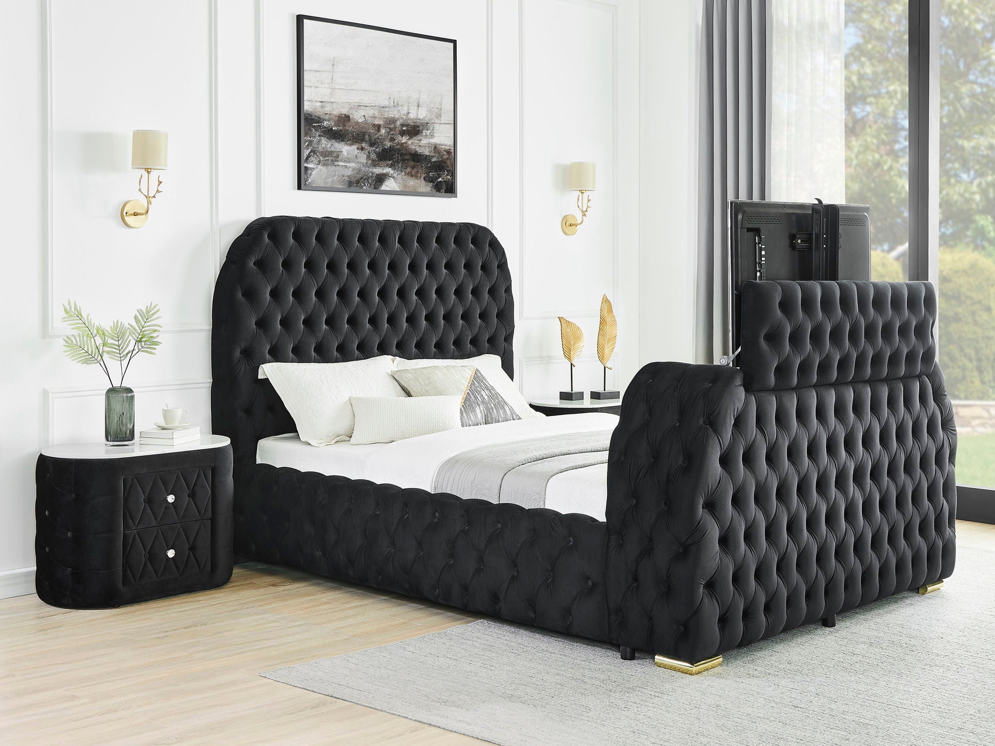 Natalia - Upholstered Bed With Decking Board Set - Urban Living Furniture (Los Angeles, CA)