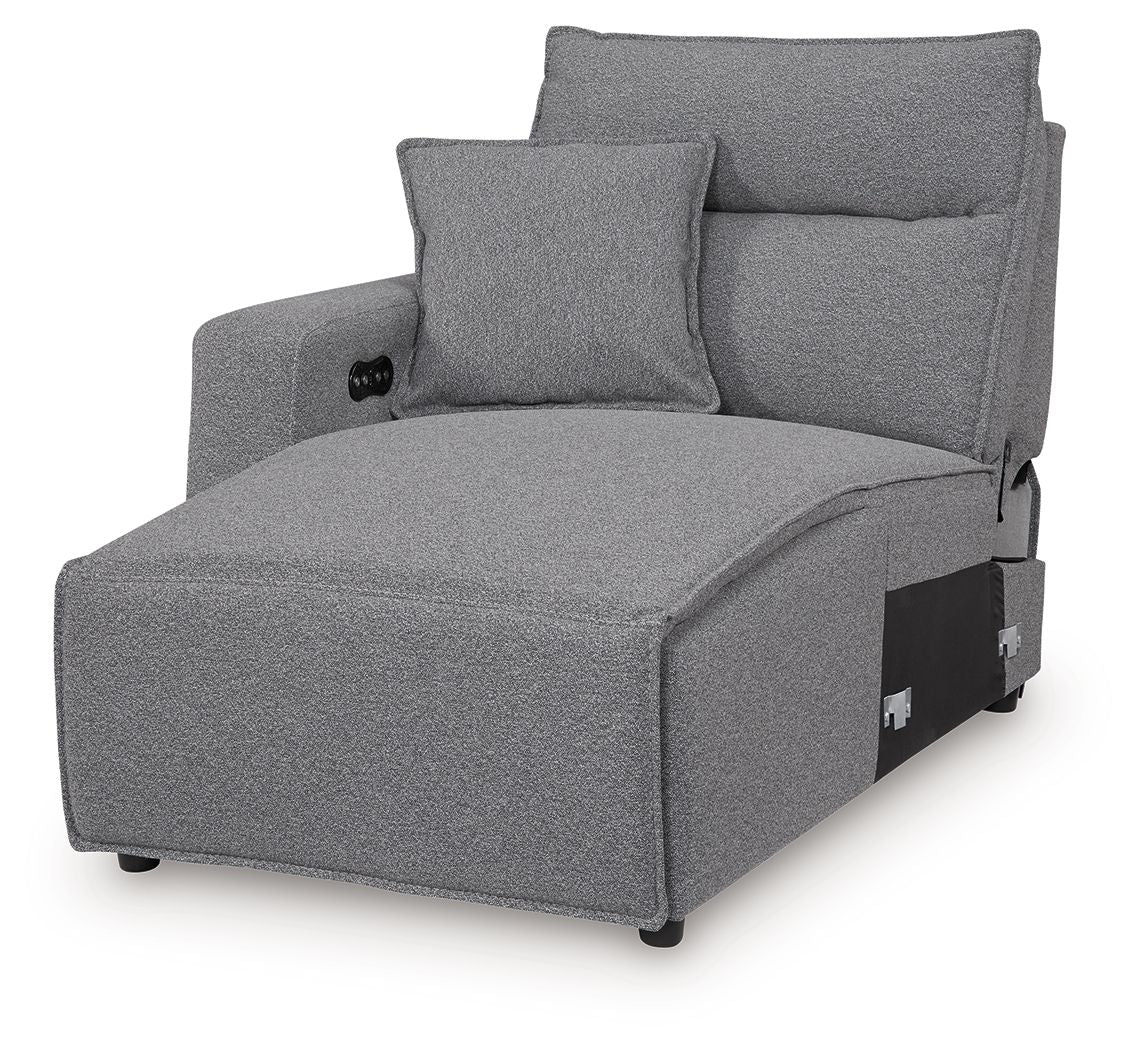 Modmax II - LAF Press Back Power Chaise - Salt And Pepper - Urban Living Furniture (Los Angeles, CA)