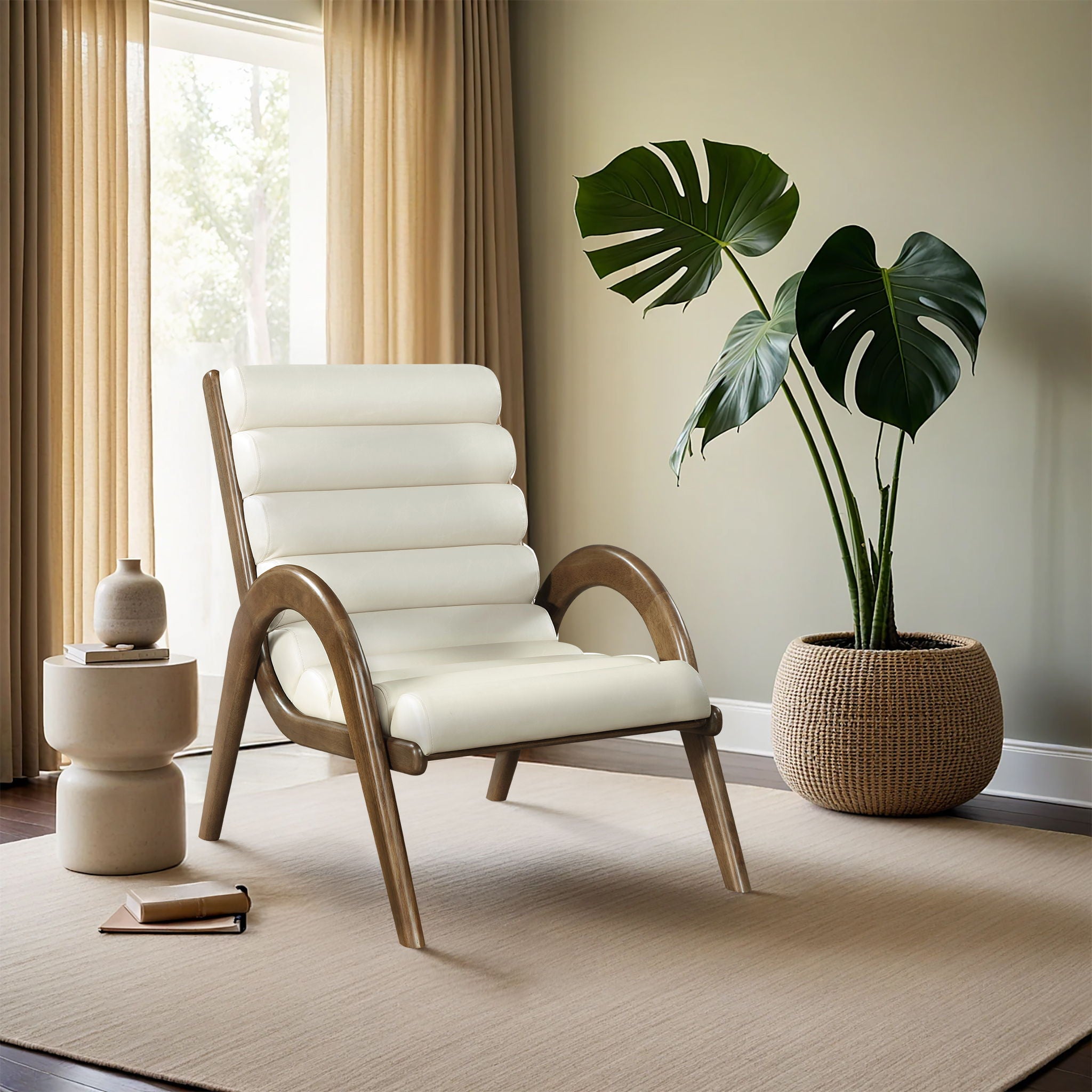 Randal - Accent Chair - Walnut Frame - Urban Living Furniture (Los Angeles, CA)