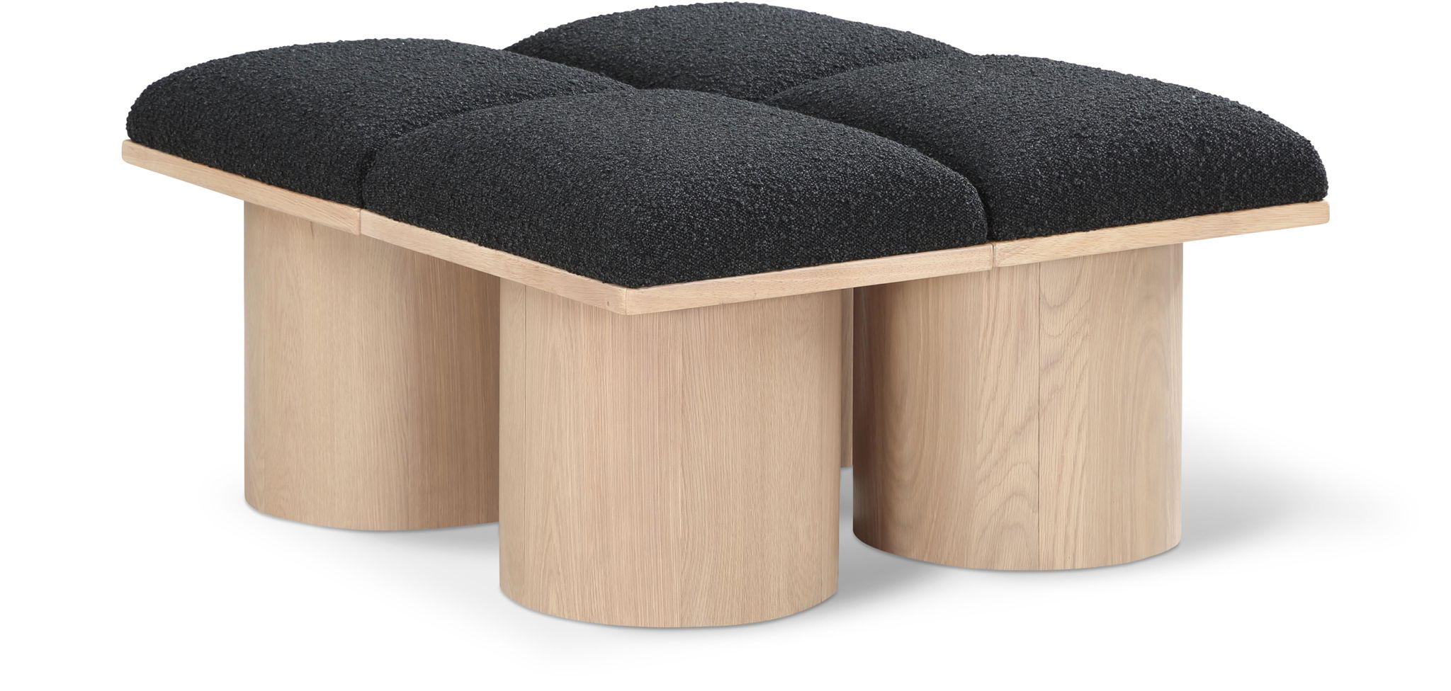 Pavilion - 4 Piece Modular Bench With Natural Base - Urban Living Furniture (Los Angeles, CA)