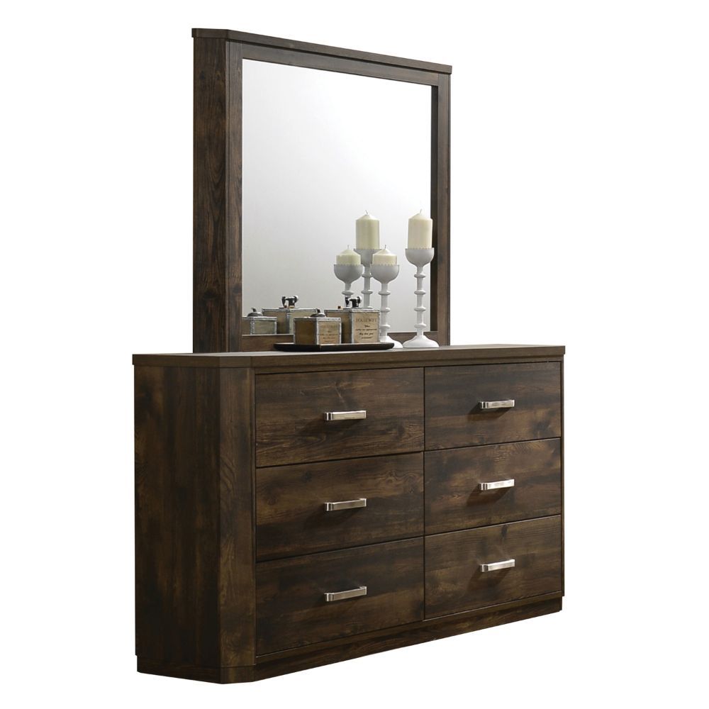 Elettra - Mirror - Rustic Walnut - Urban Living Furniture (Los Angeles, CA)