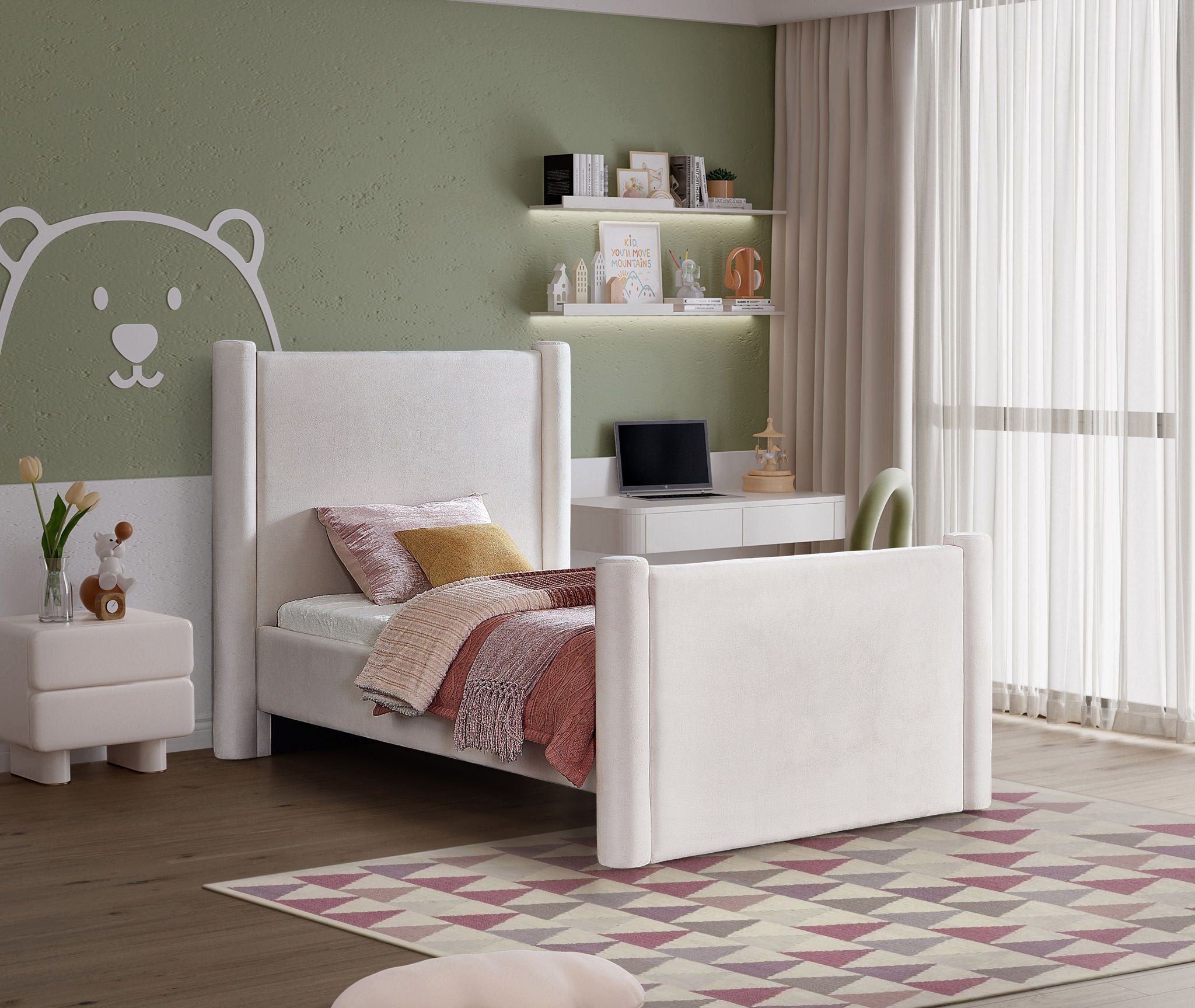 Elias - Velvet Bed - Urban Living Furniture (Los Angeles, CA)