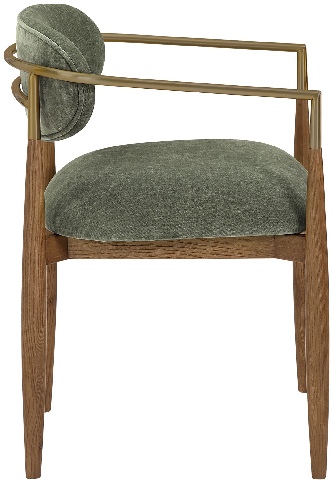 Riccio - Fabric Dining Arm Chair (Set of 2) - Walnut Frame - Urban Living Furniture (Los Angeles, CA)
