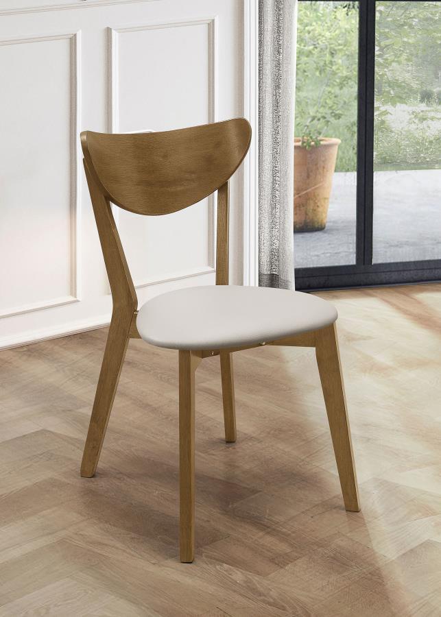 Kersey - Curved Wood Dining Side Chair (Set of 2) - Chestnut - Urban Living Furniture (Los Angeles, CA)