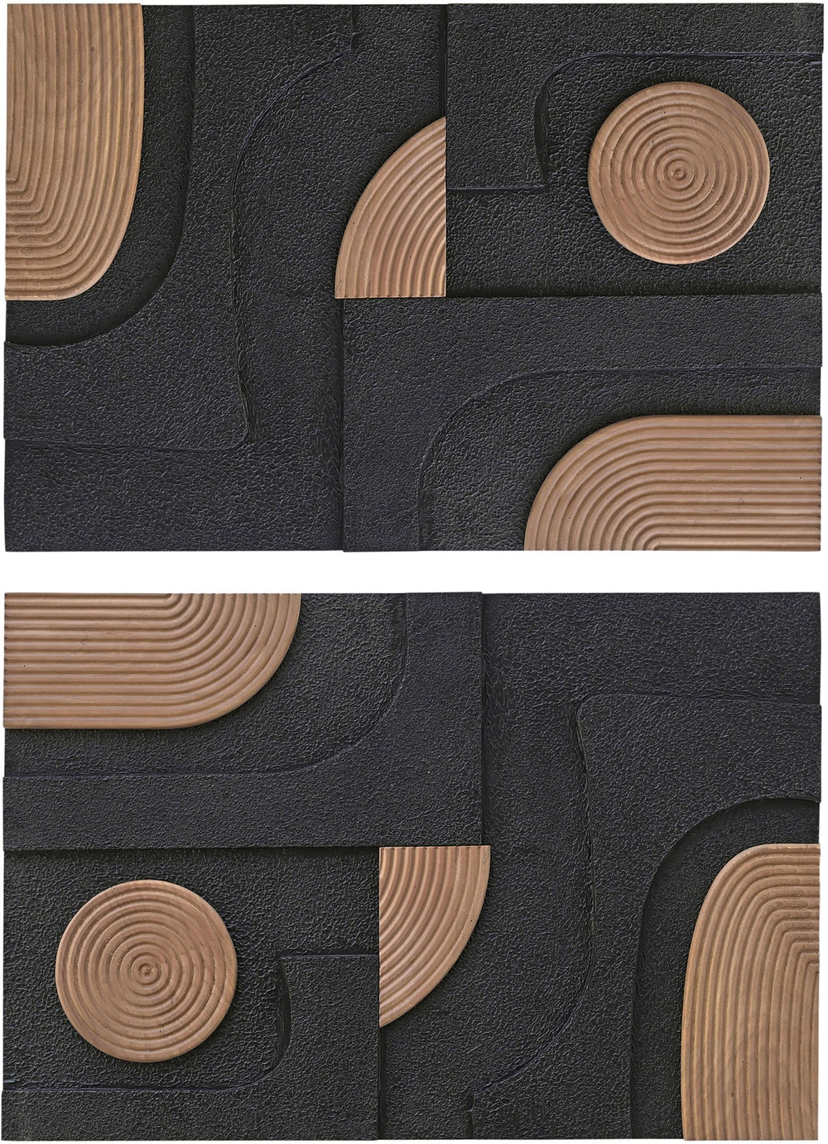 Element - Mango Wood 2 Piece Wall Art
