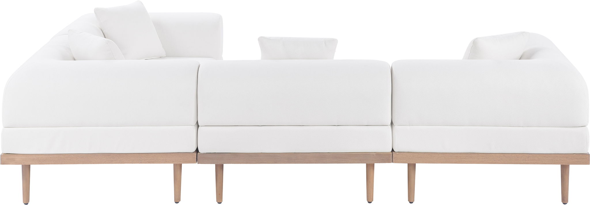 Laguna - 4 Piece 106.5" Upholstered Outdoor Patio Modular Sectional - Urban Living Furniture (Los Angeles, CA)
