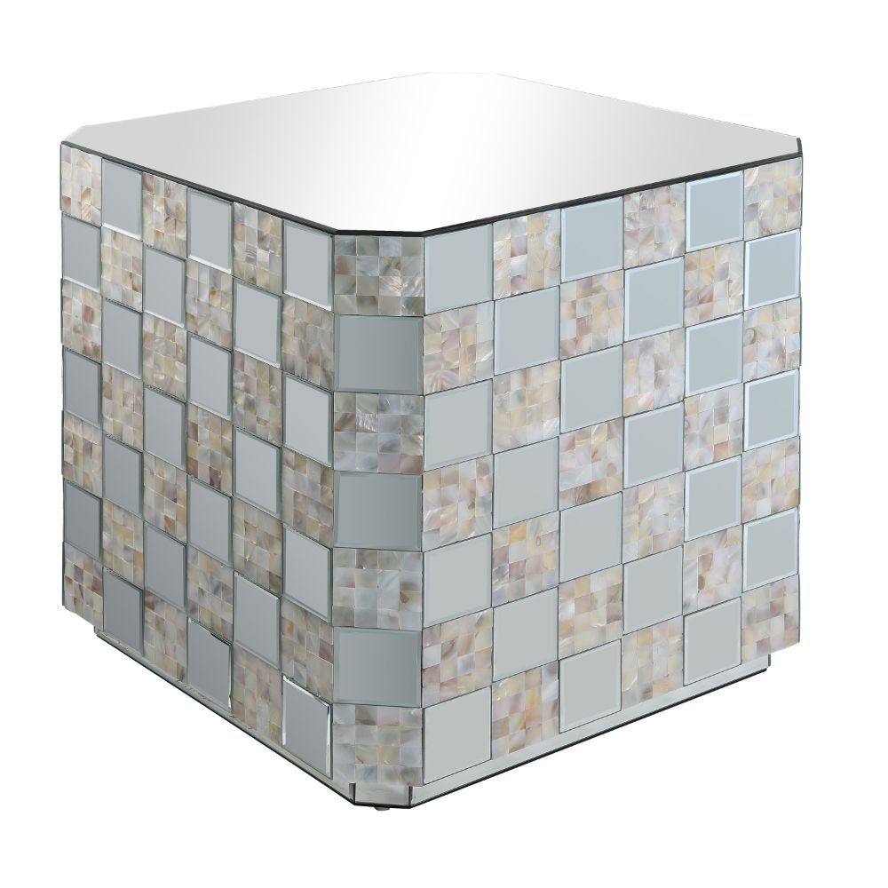 Nasa - End Table - Mirrored & Mother of Pearl - Urban Living Furniture (Los Angeles, CA)