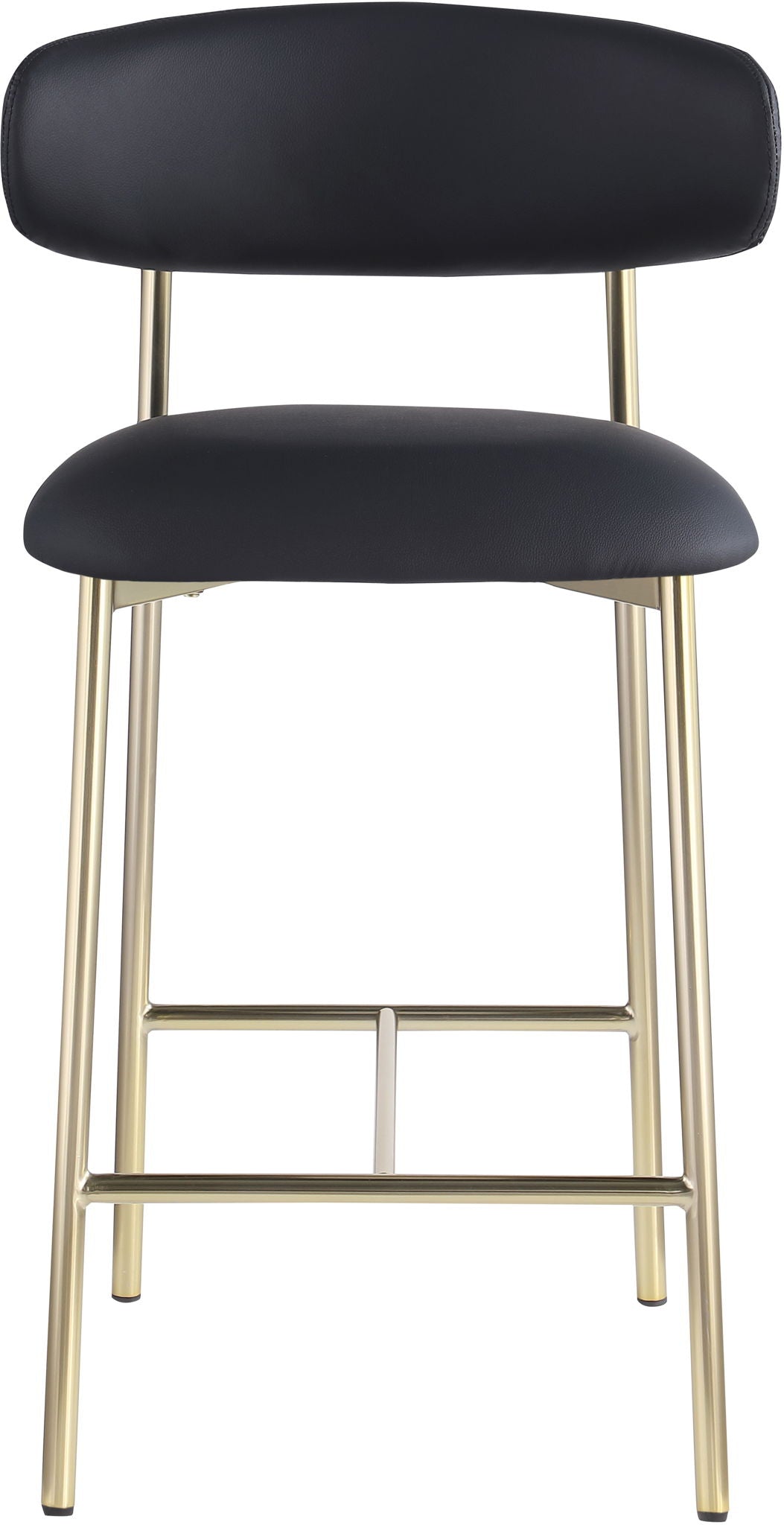 Lupita - Counter Stool With Brushed Gold Frame (Set of 2)