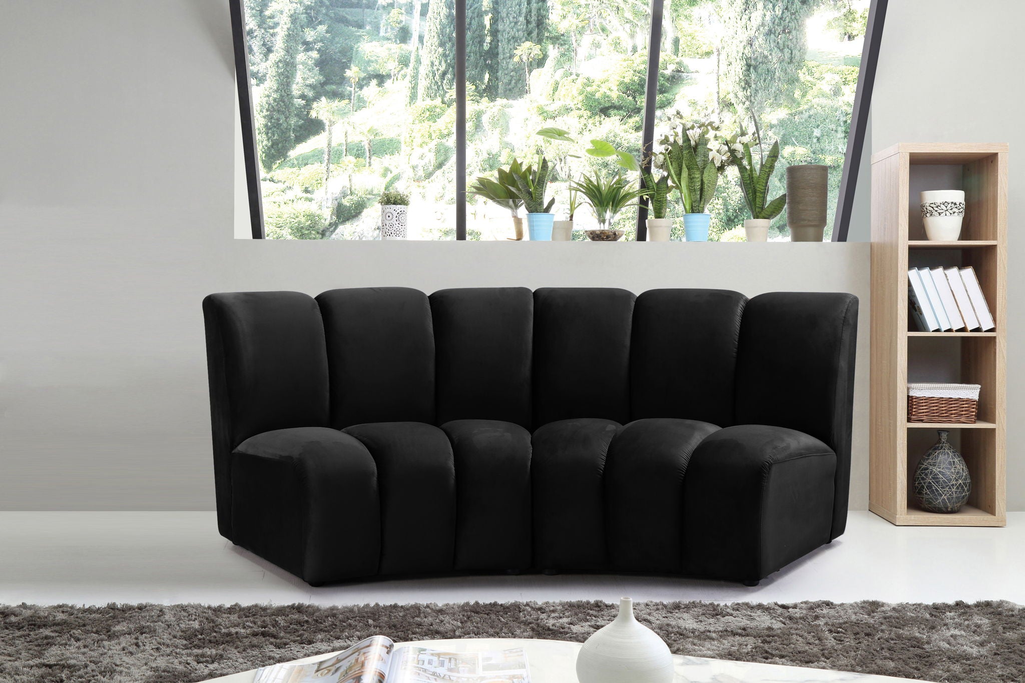 Infinity - 2 Piece Velvet Modular Sectional - Urban Living Furniture (Los Angeles, CA)