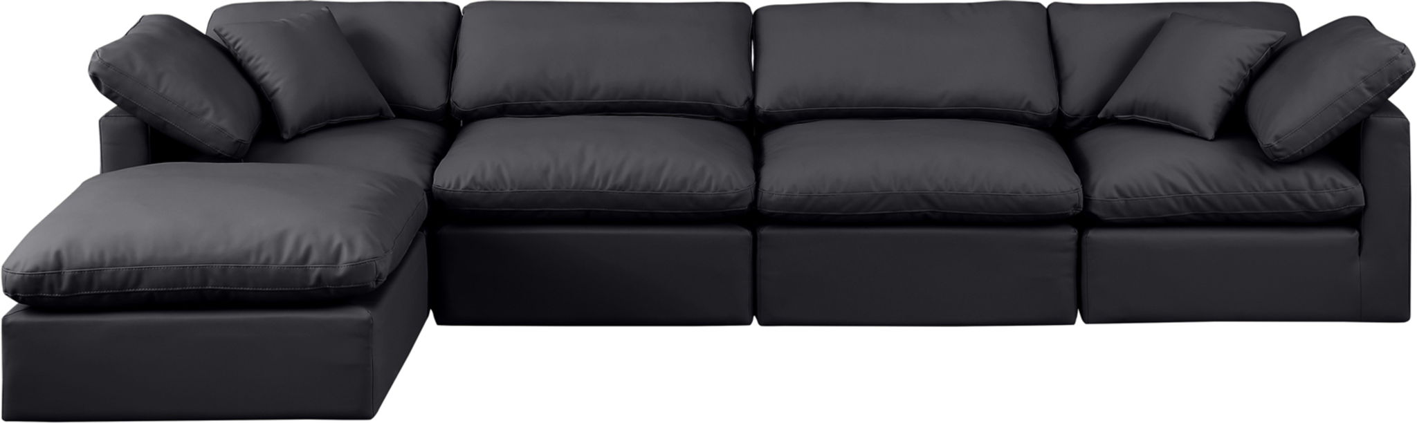 Indulge - Faux Leather 5 Piece Modular Sectional With Chaise - Urban Living Furniture (Los Angeles, CA)