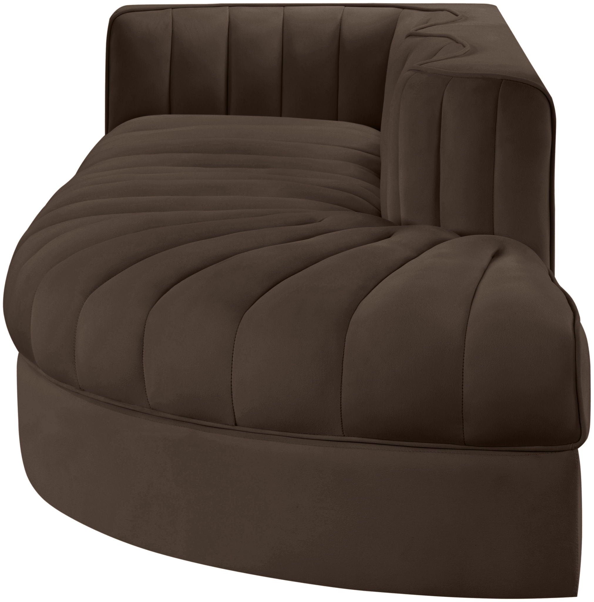 Rummi - Velvet Performance Fabric Upholstered 3 Piece Modular Sectional - Urban Living Furniture (Los Angeles, CA)