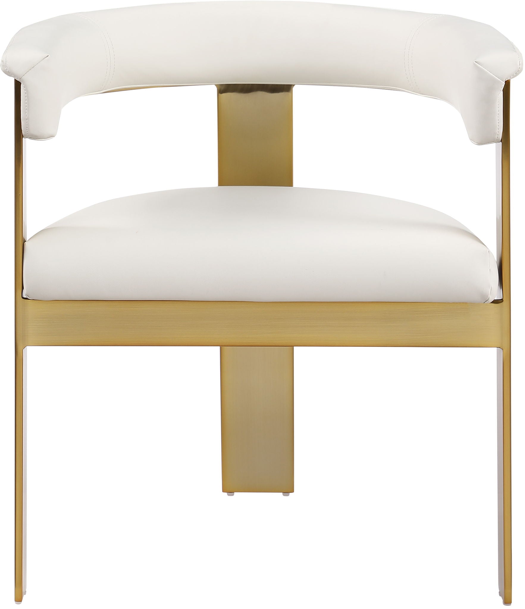 Romeo - Faux Leather Dining Chair With Gold Base (Set of 2) - Urban Living Furniture (Los Angeles, CA)