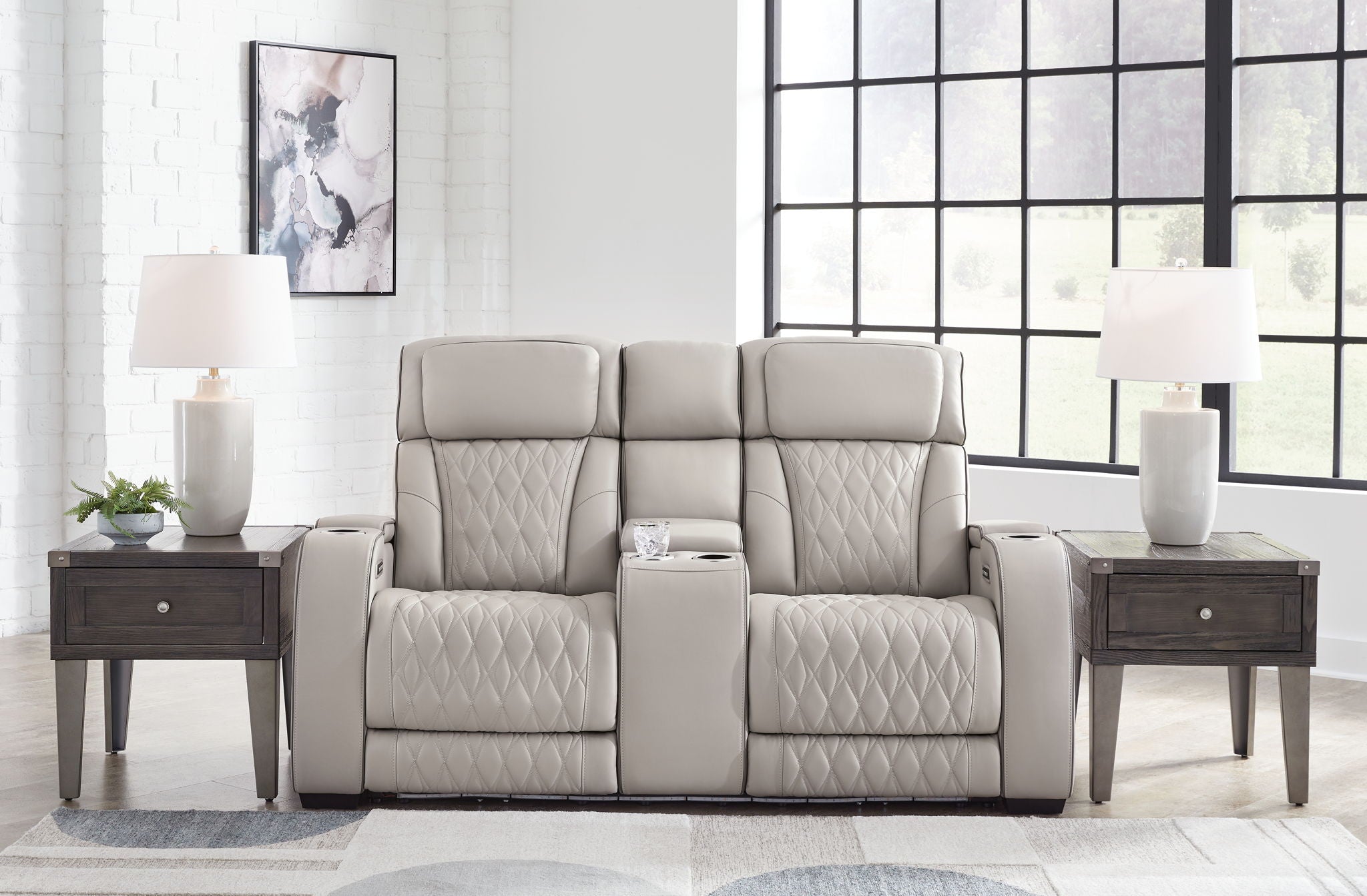 Boyington - Power Reclining Loveseat With Console/Adj Hdrst - Urban Living Furniture (Los Angeles, CA)