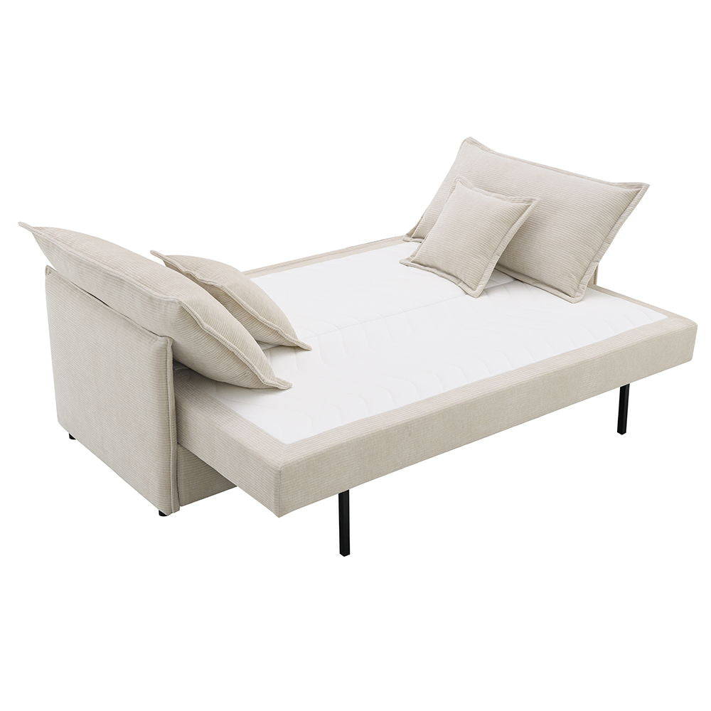 Elisea - Sofa With Sleeper - Beige Fabirc - Urban Living Furniture (Los Angeles, CA)