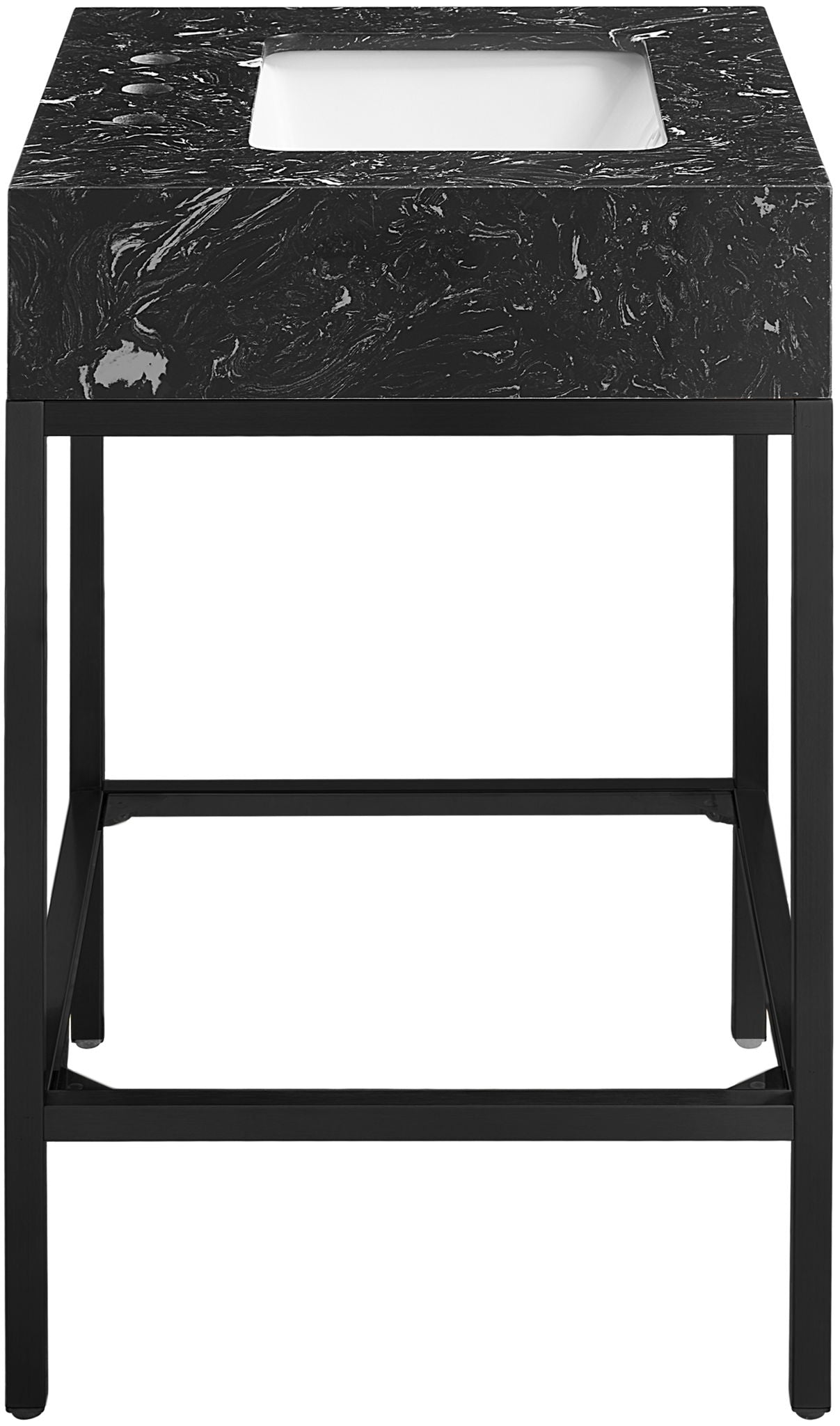 Marmo - Engineered Marble Bathroom Vanity With Black Base - Urban Living Furniture (Los Angeles, CA)
