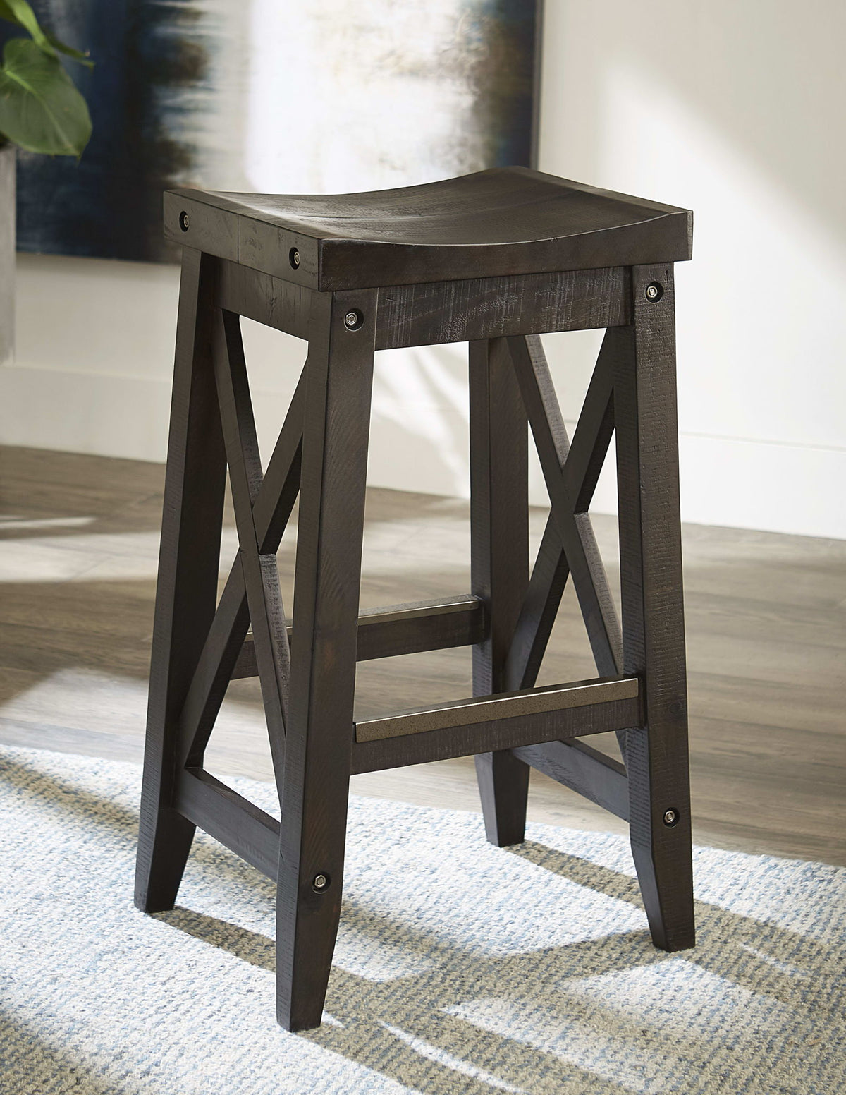 Yosemite - Solid Wood Bar Stool - Cafe