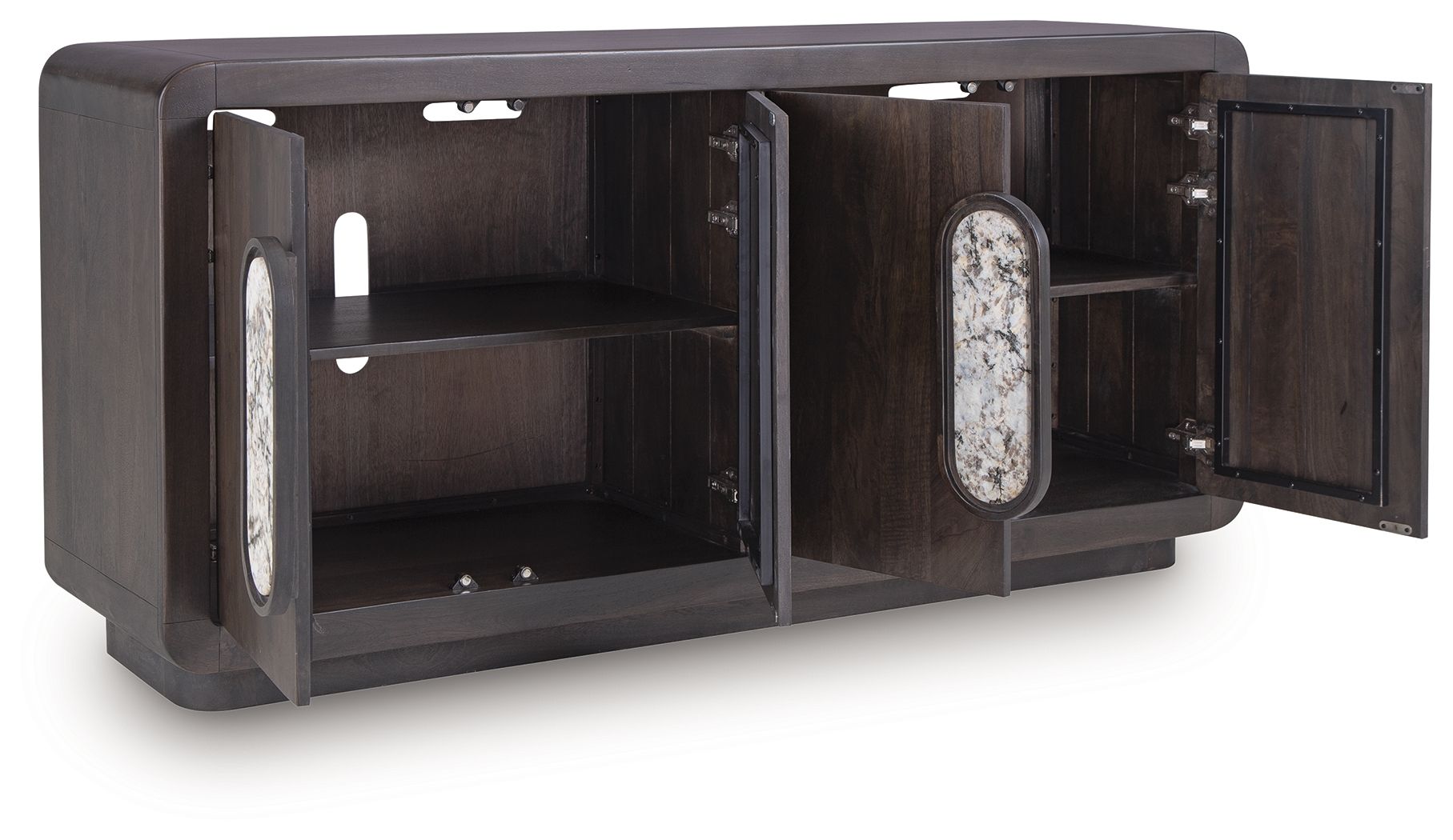 Elliston - Espresso Brown - Accent Cabinet - Urban Living Furniture (Los Angeles, CA)