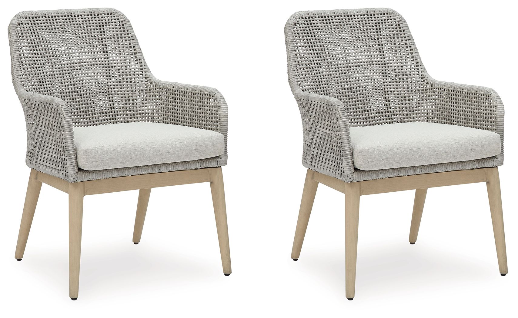 Seton Creek - Gray - Arm Chair With Cushion (Set of 2) - Urban Living Furniture (Los Angeles, CA)