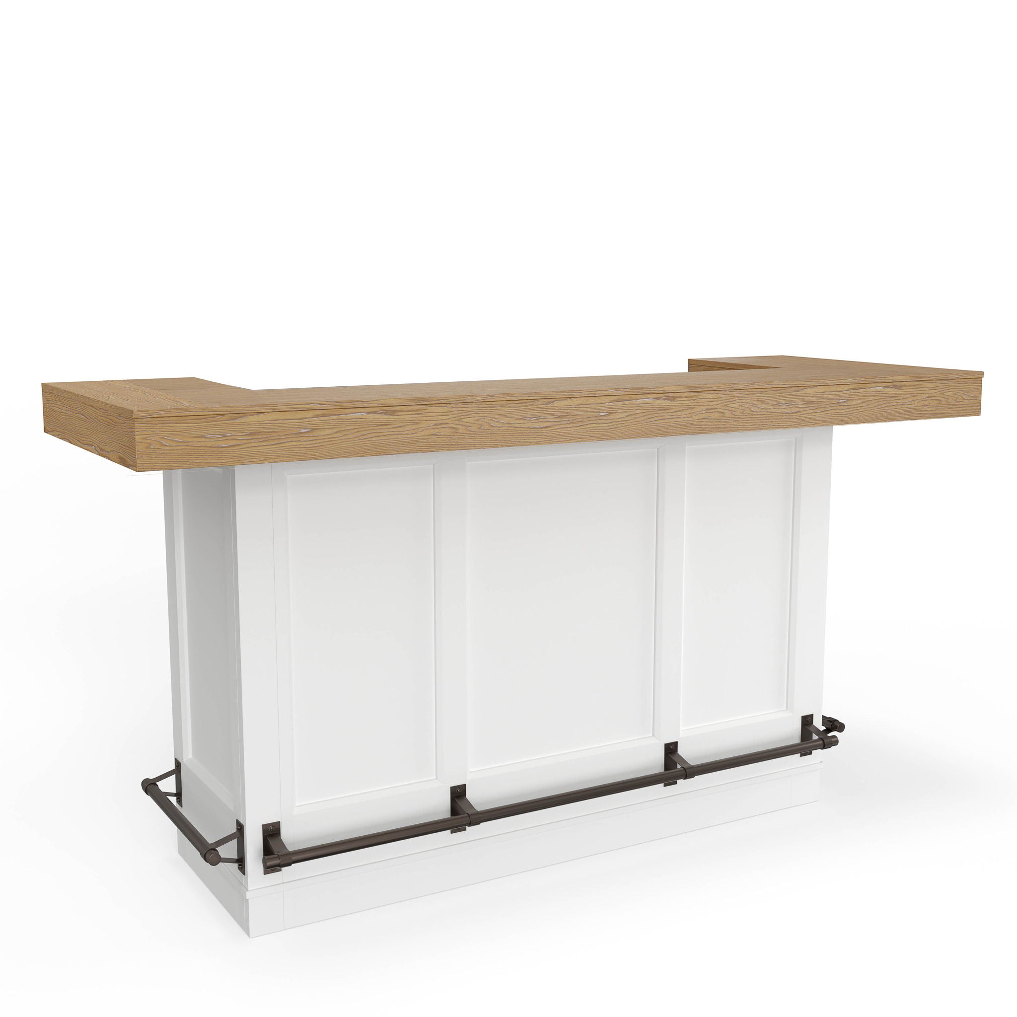 Americana Modern Dining - Bar With Quartz Insert - Cotton - Urban Living Furniture (Los Angeles, CA)