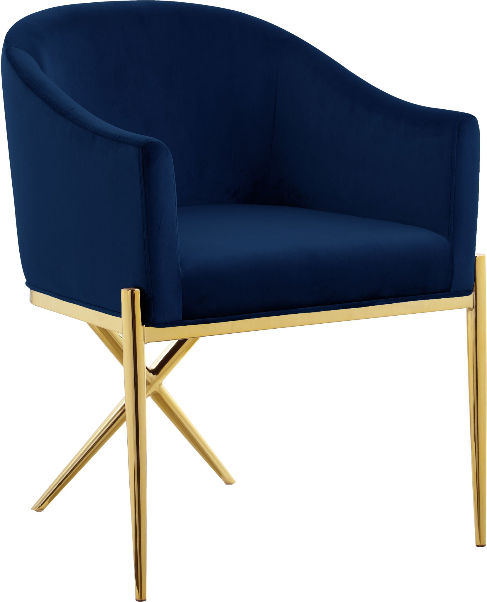 Xavier - Dining Chair with Gold Legs - Urban Living Furniture (Los Angeles, CA)