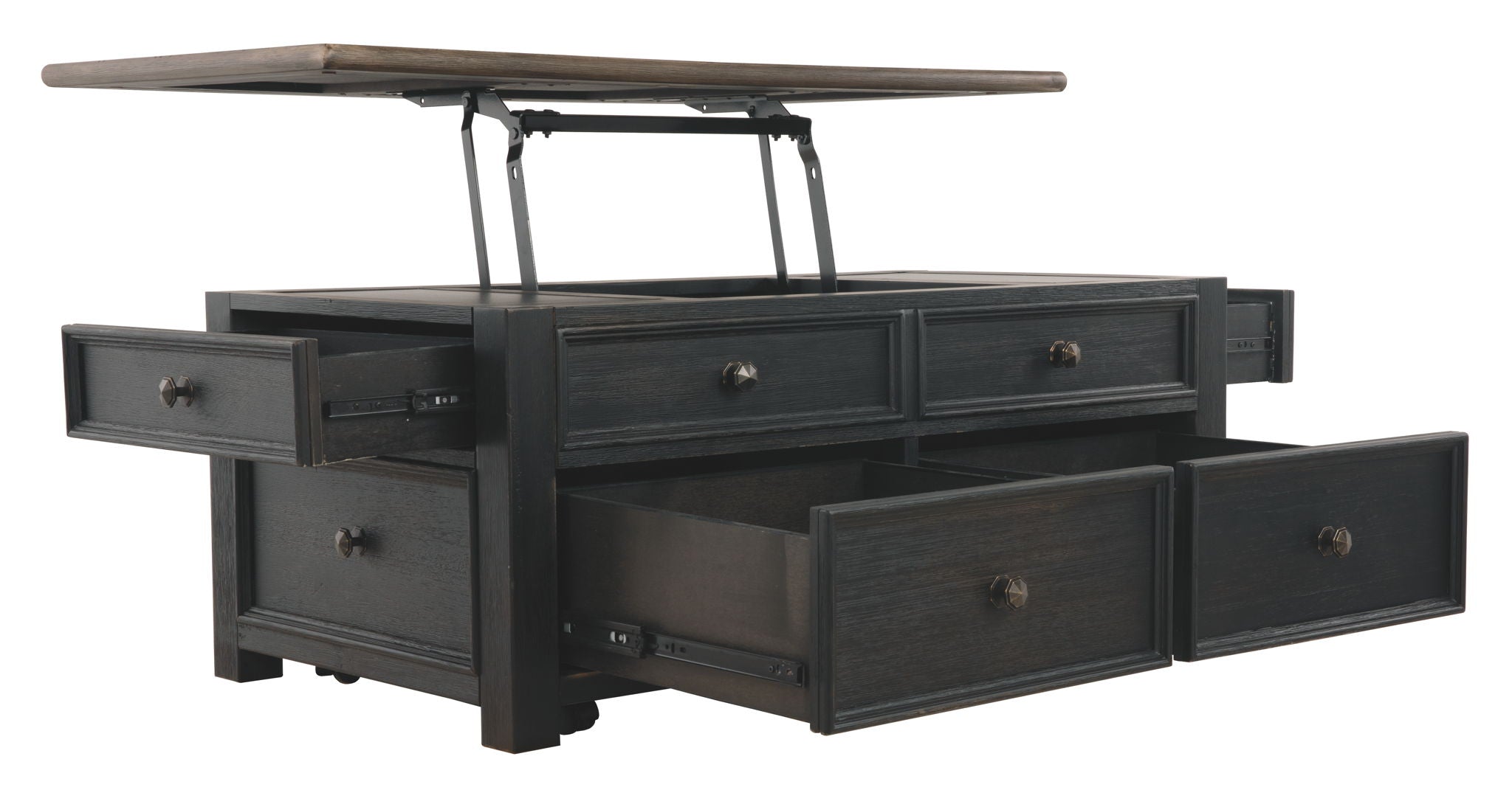 Tyler Creek - Grayish Brown / Black - Lift Top Cocktail Table - Urban Living Furniture (Los Angeles, CA)