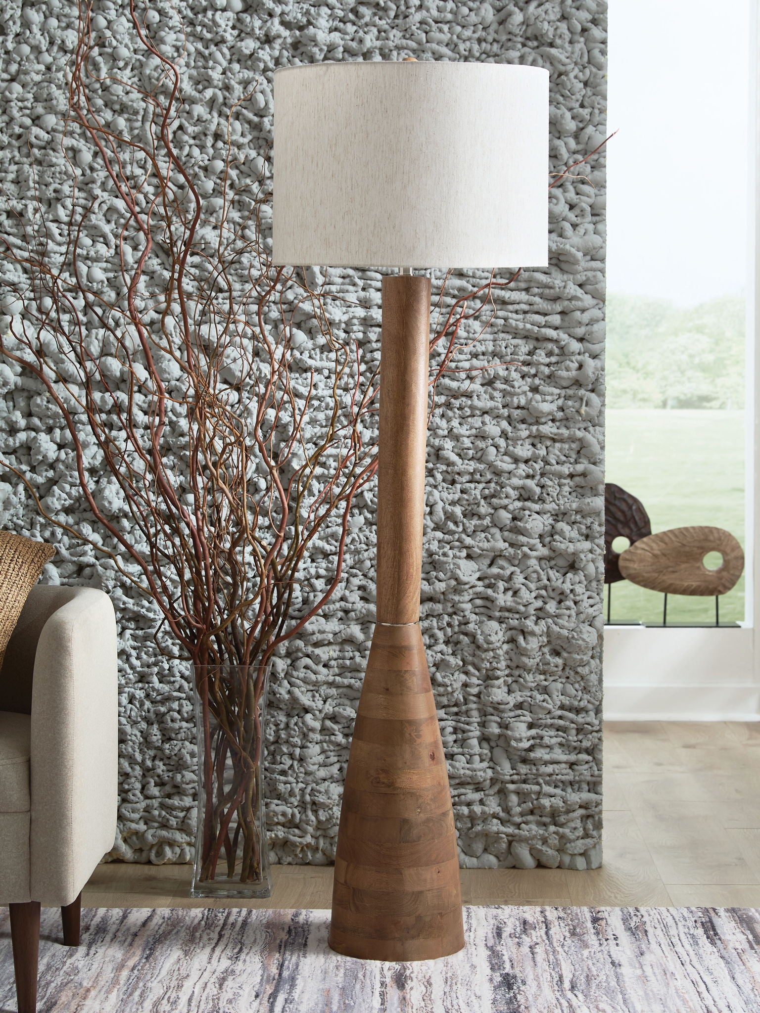 Ailsa - Natural Brown - Wood Floor Lamp - Urban Living Furniture (Los Angeles, CA)