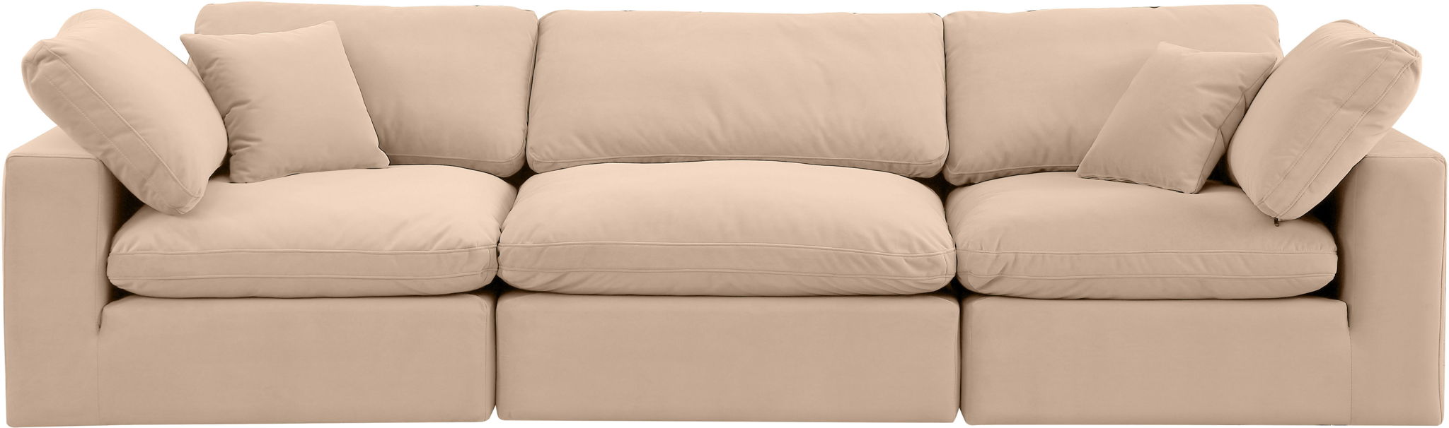 Comfy - Velvet Modular Sofa 3 Seats - Urban Living Furniture (Los Angeles, CA)