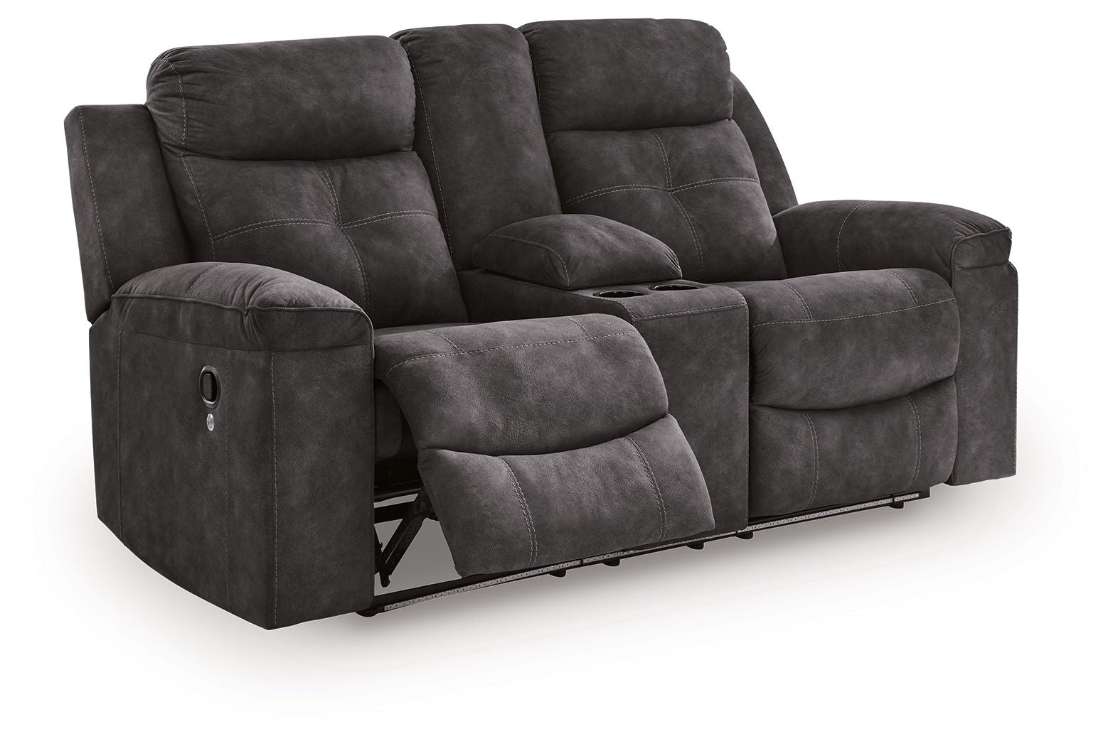 Brysonview - Double Reclining Loveseat With Console - Charcoal - Urban Living Furniture (Los Angeles, CA)