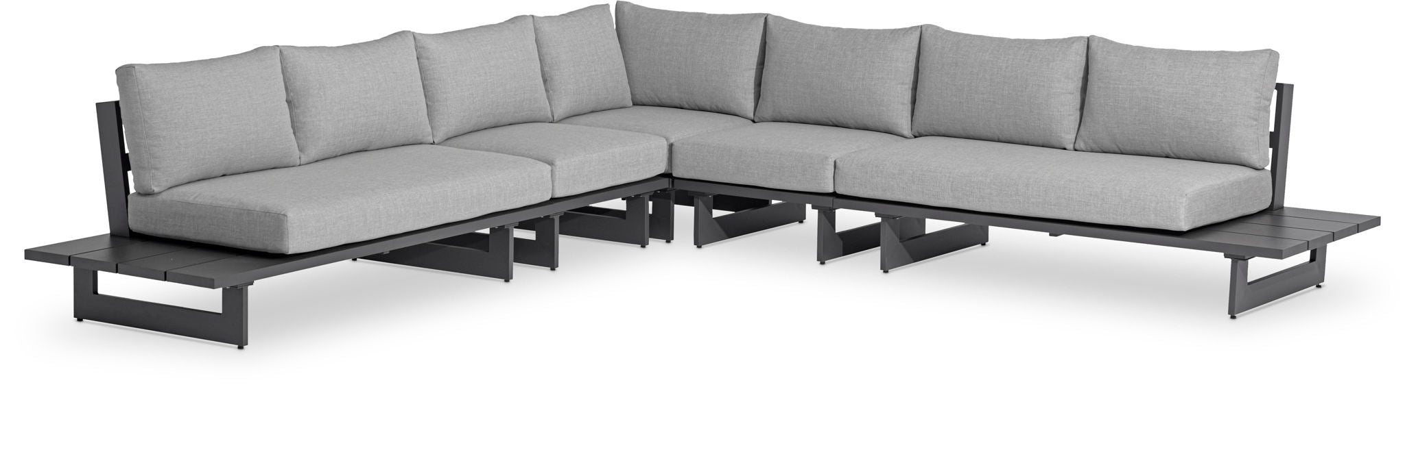 Maldives - 5 Piece Water Resistant Outdoor Patio Modular Sectional With Gray Base - Urban Living Furniture (Los Angeles, CA)