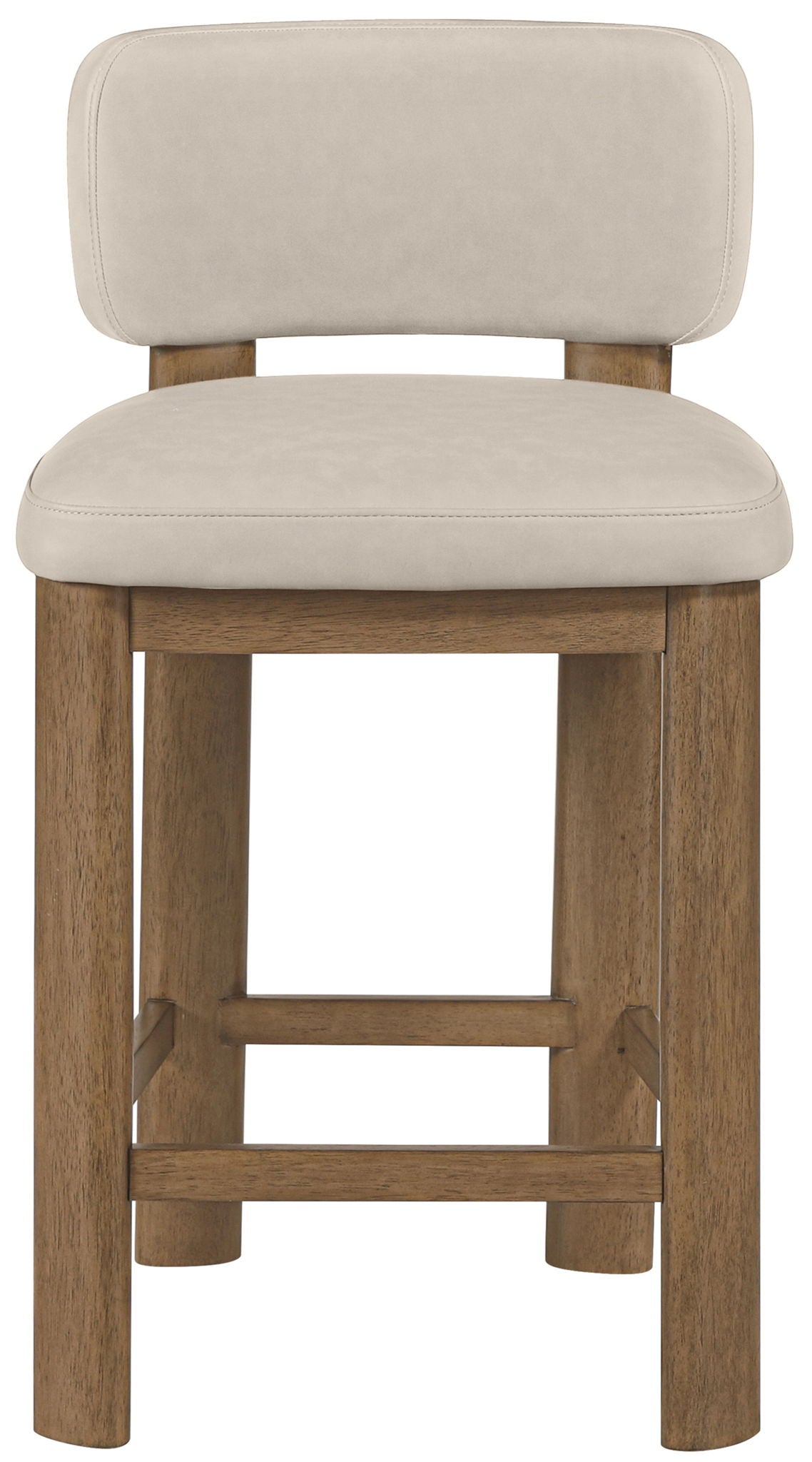 Paloma - Faux Leather Upholstered Counter Stool (Set of 2) - Brown Frame - Urban Living Furniture (Los Angeles, CA)