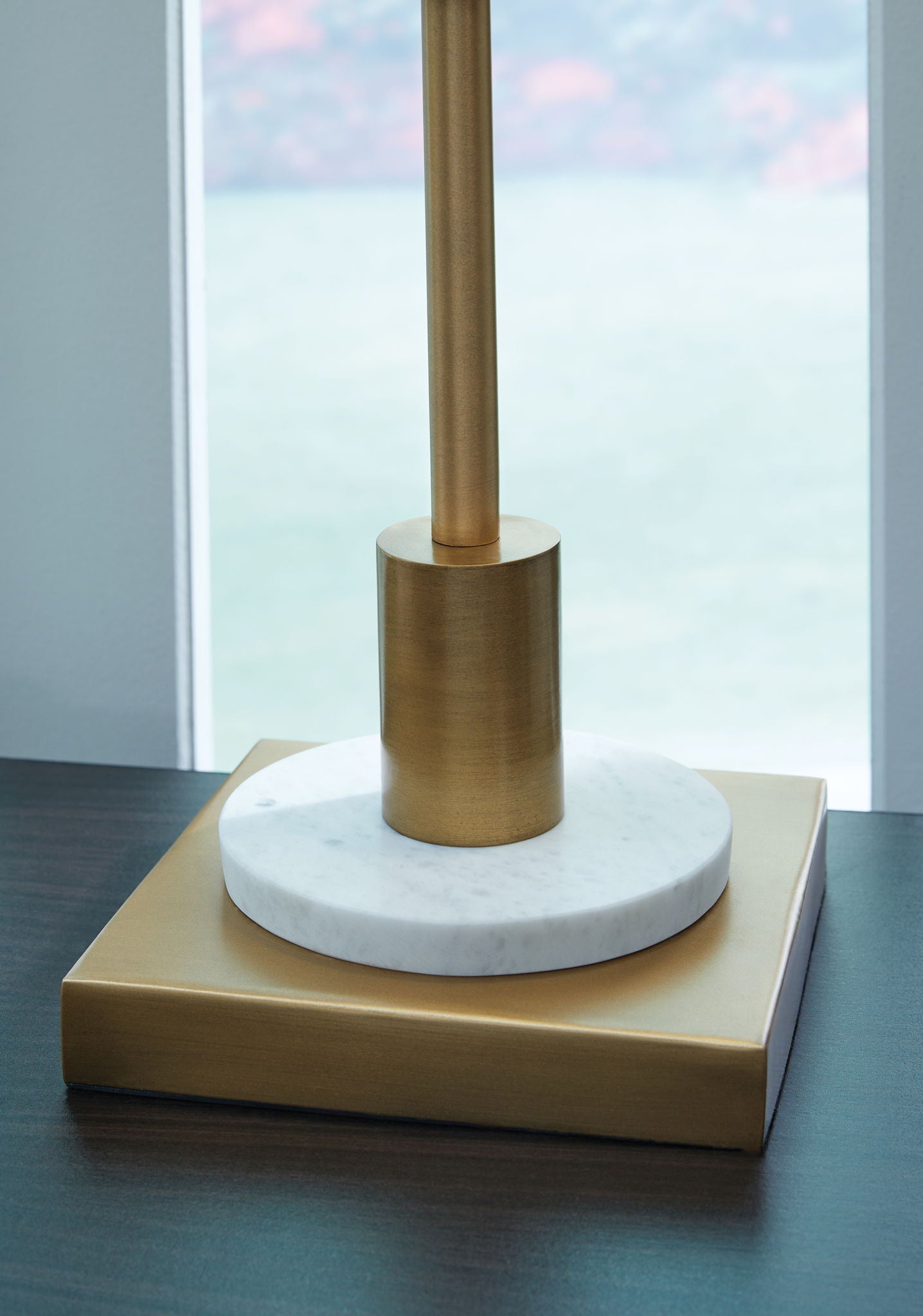 Fritzburn - Gold Finish / White - Metal Table Lamp - Urban Living Furniture (Los Angeles, CA)