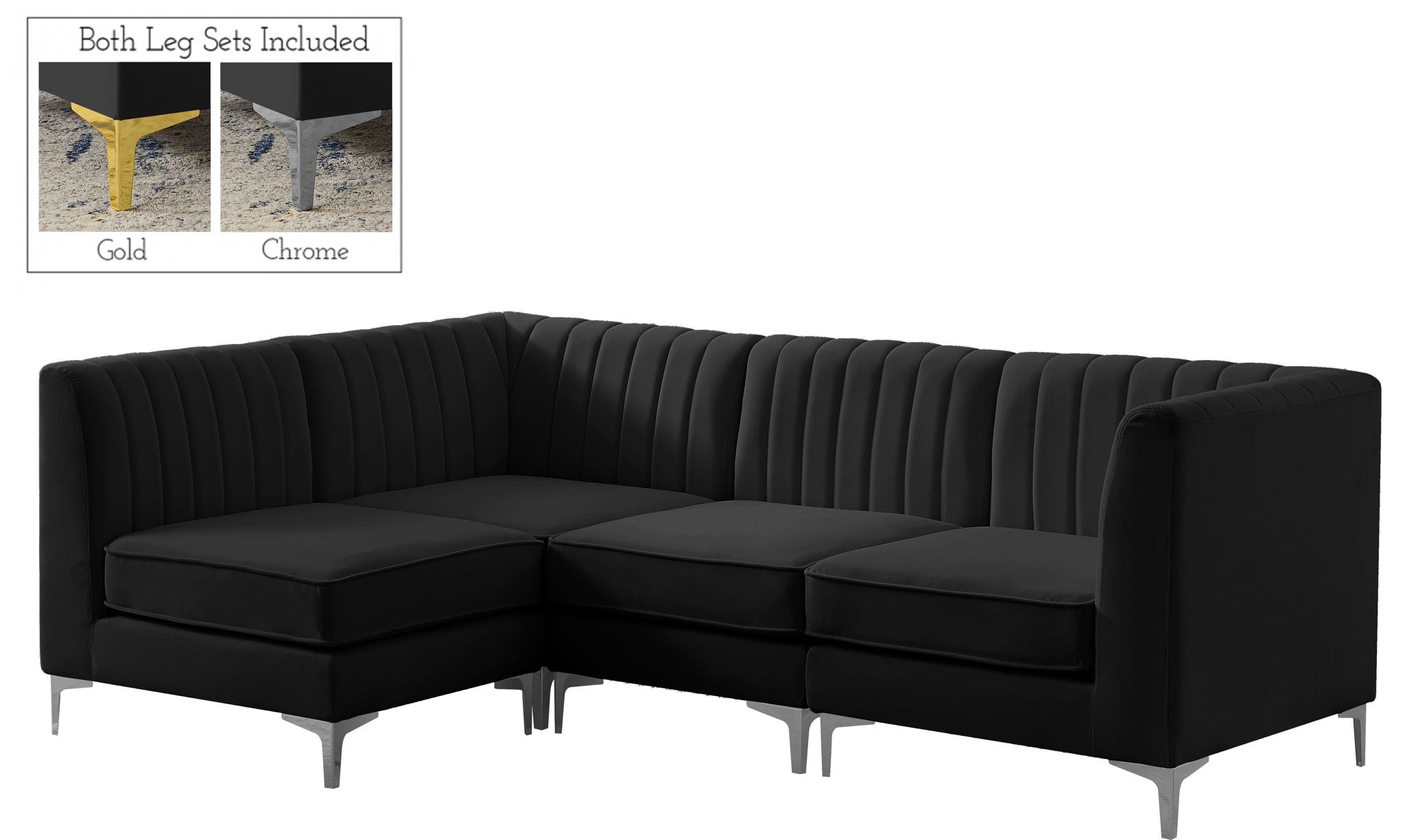 Alina - 4 Piece Modular L-Shaped Sectional - Urban Living Furniture (Los Angeles, CA)