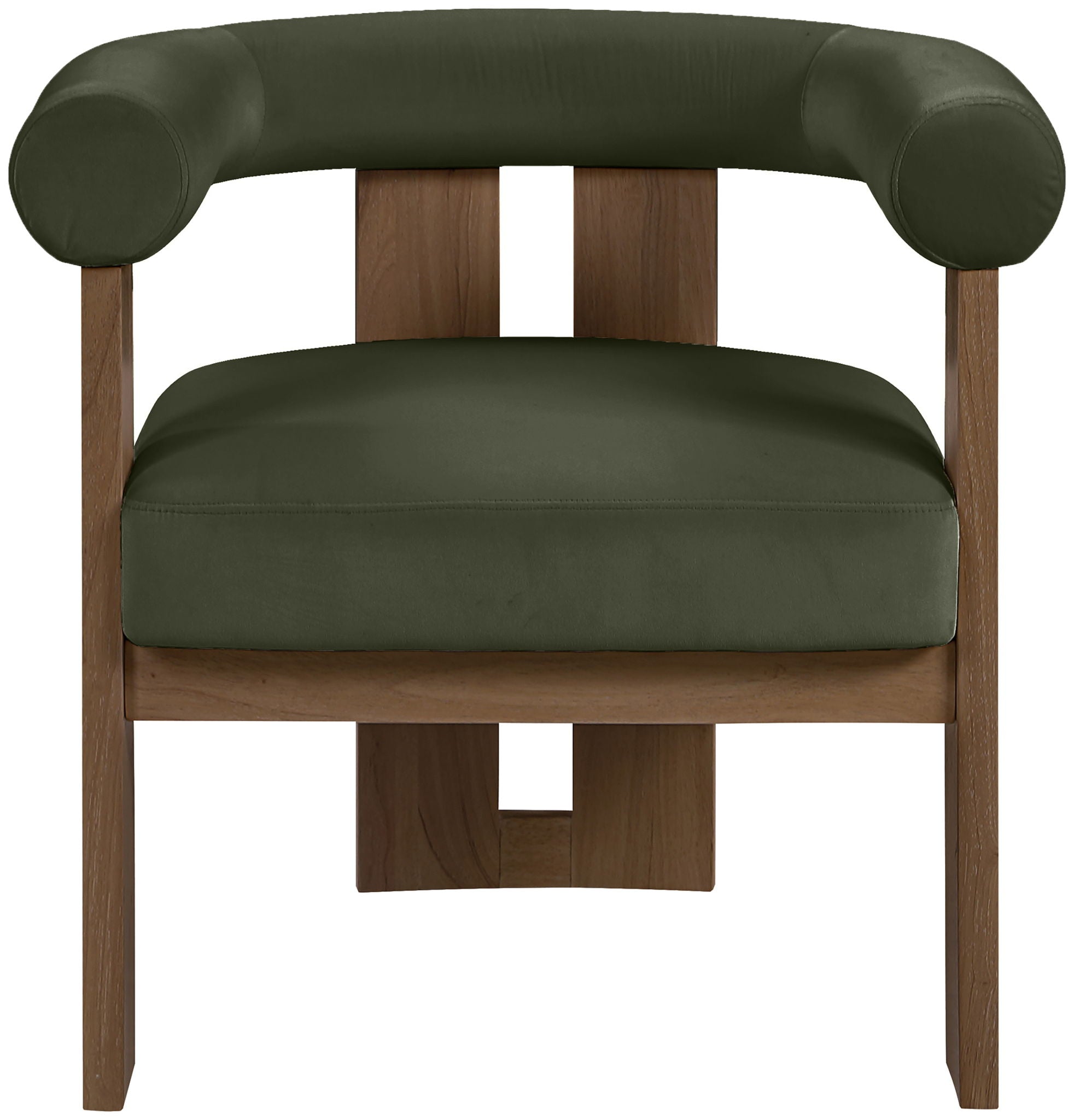 Arienzo - Performance Fabric Upholstered Accent Chair - Walnut Base