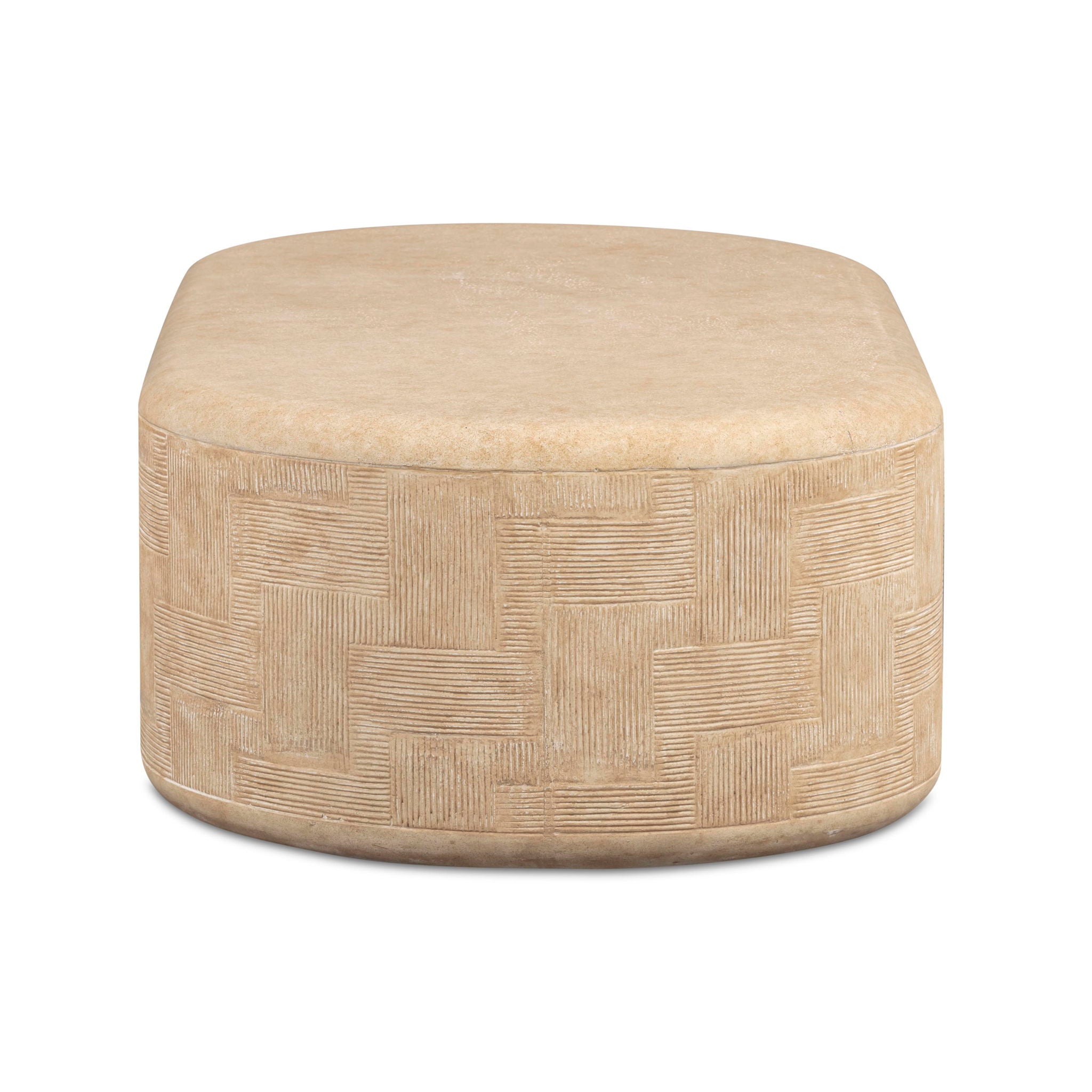 Suraya - Concrete Rounded Coffee Table - Urban Living Furniture (Los Angeles, CA)