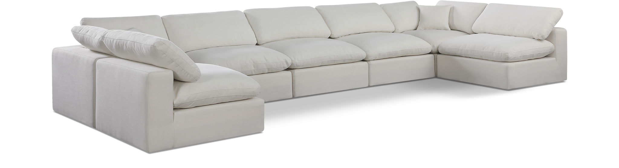 Comfy - 7 Piece Linen Modular Armless Sectional - Urban Living Furniture (Los Angeles, CA)