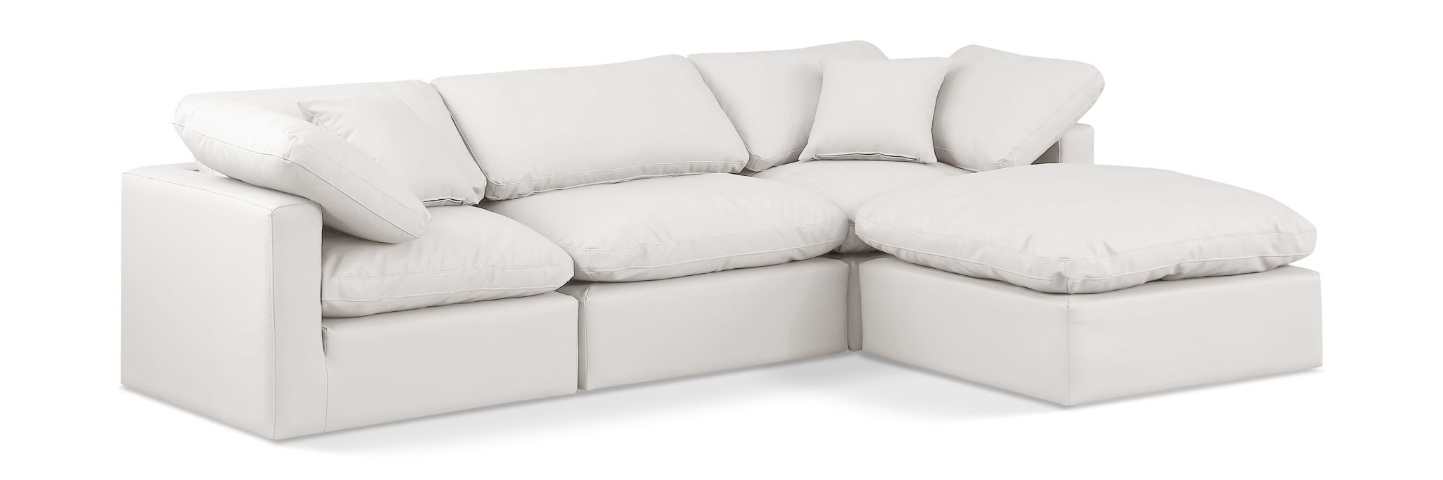 Indulge - Faux Leather 4 Piece Modular Sectional With Chaise - Urban Living Furniture (Los Angeles, CA)