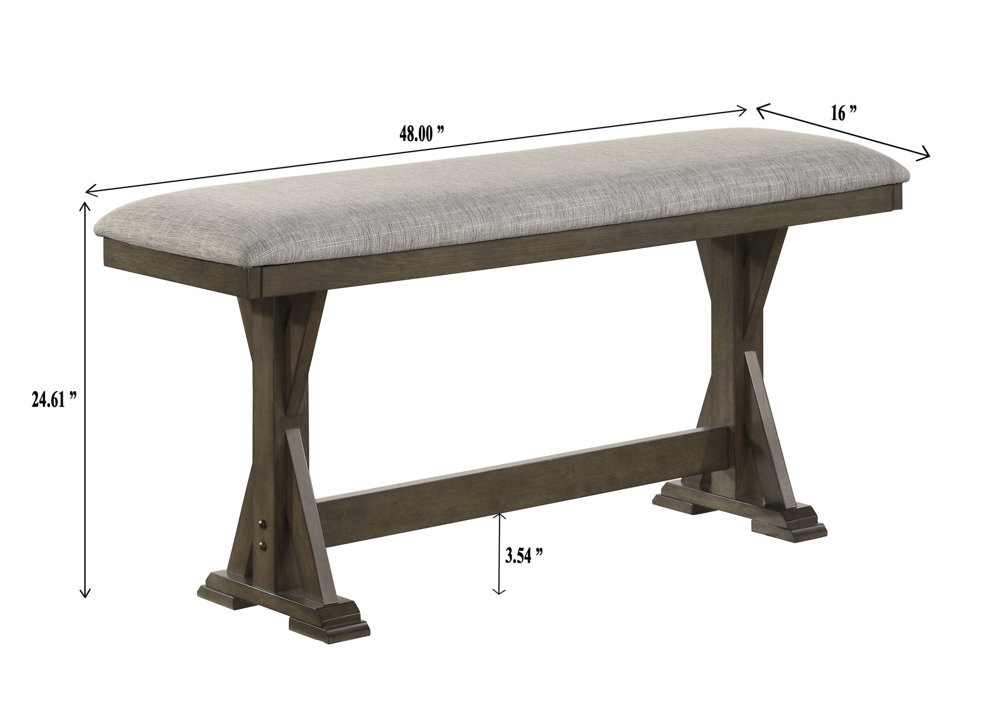 Lloyd - Counter Height Bench - Brown - Urban Living Furniture (Los Angeles, CA)