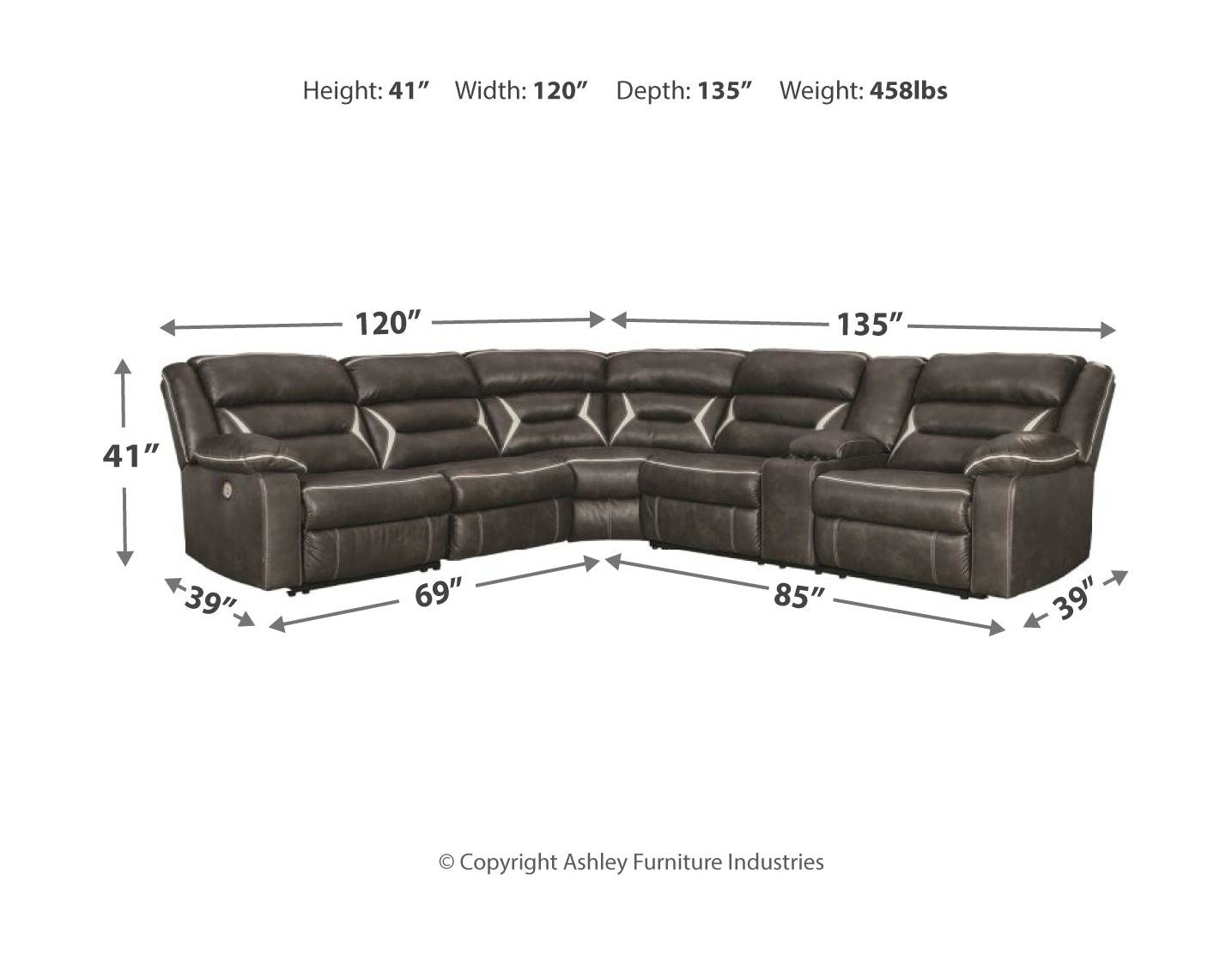 Kincord - Sectional - Urban Living Furniture (Los Angeles, CA)