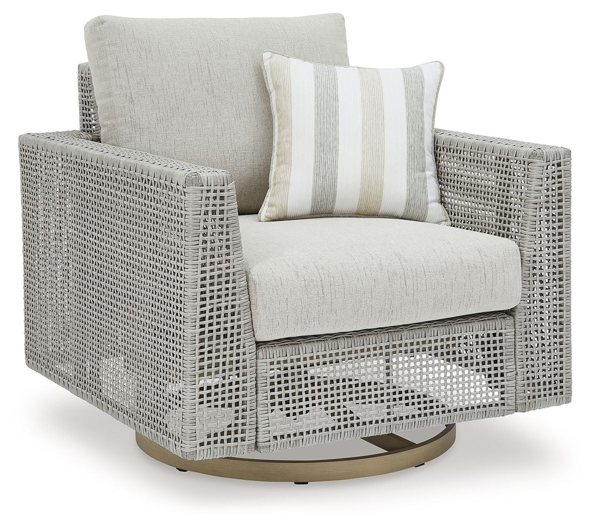 Seton Creek - Gray - Swivel Lounge With Cushion - Urban Living Furniture (Los Angeles, CA)