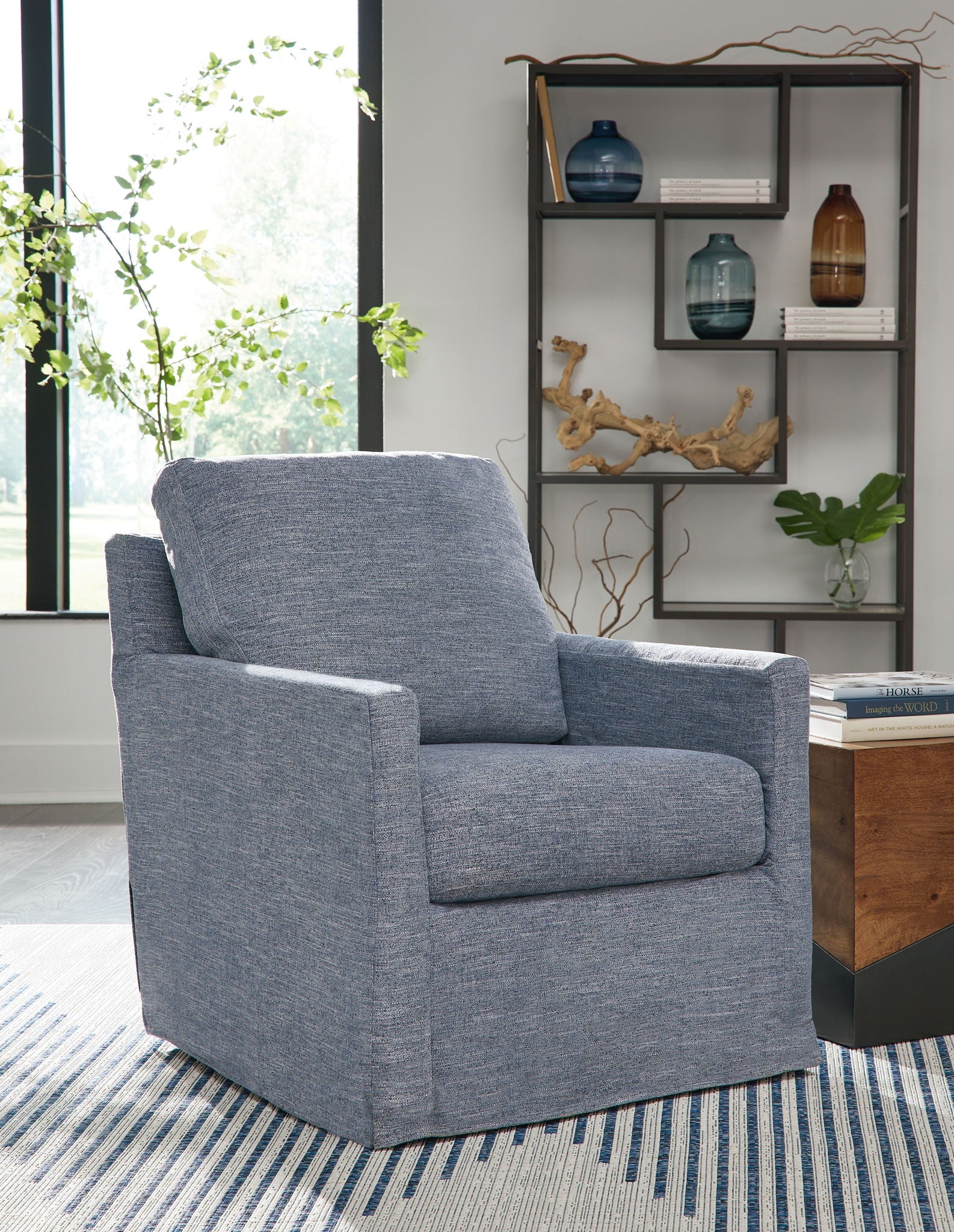 Nenana Next-gen Nuvella - Swivel Glider Accent Chair - Urban Living Furniture (Los Angeles, CA)