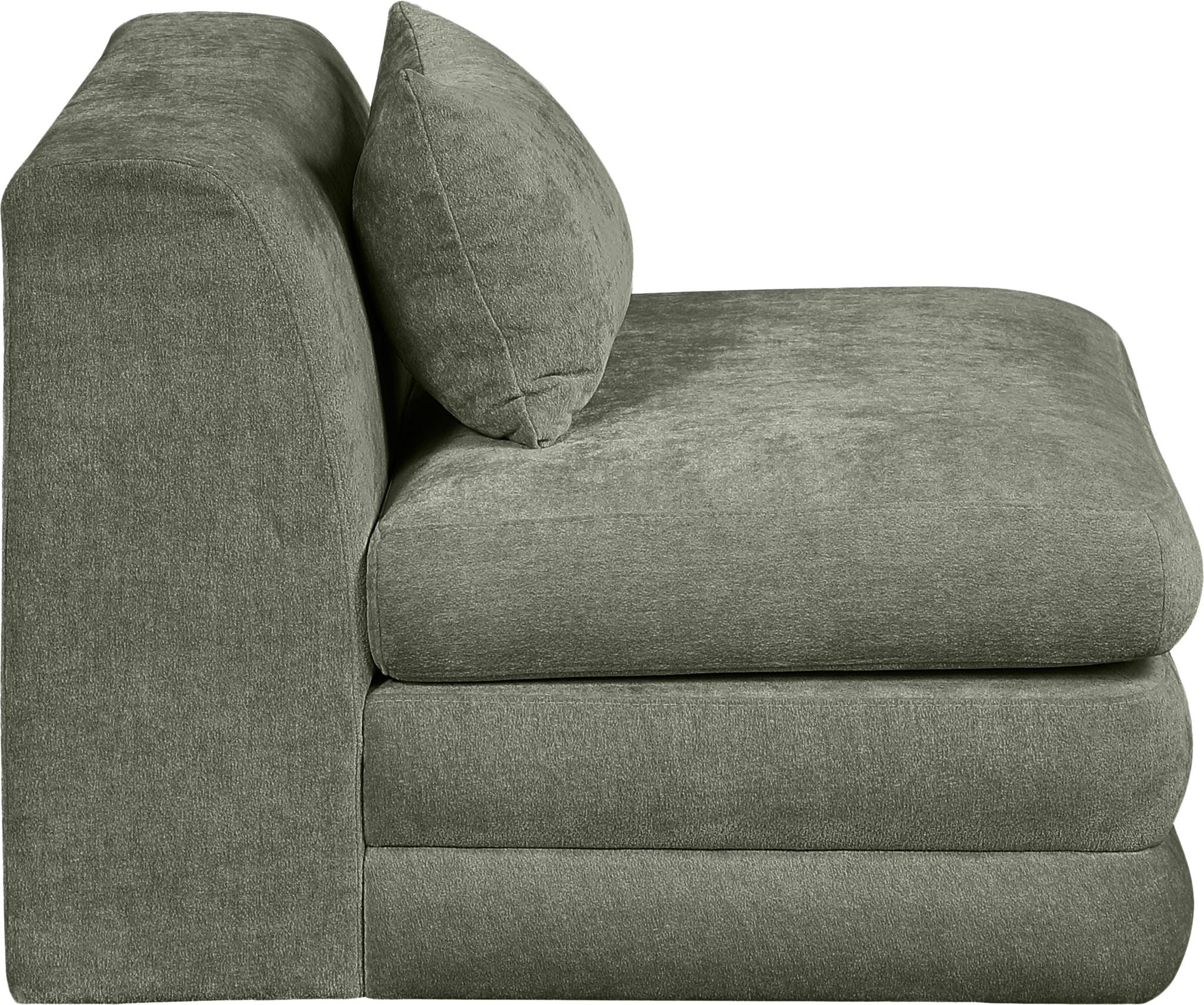 Stellar - Chenille Fabric Upholstered Modular Armless Chair - Urban Living Furniture (Los Angeles, CA)