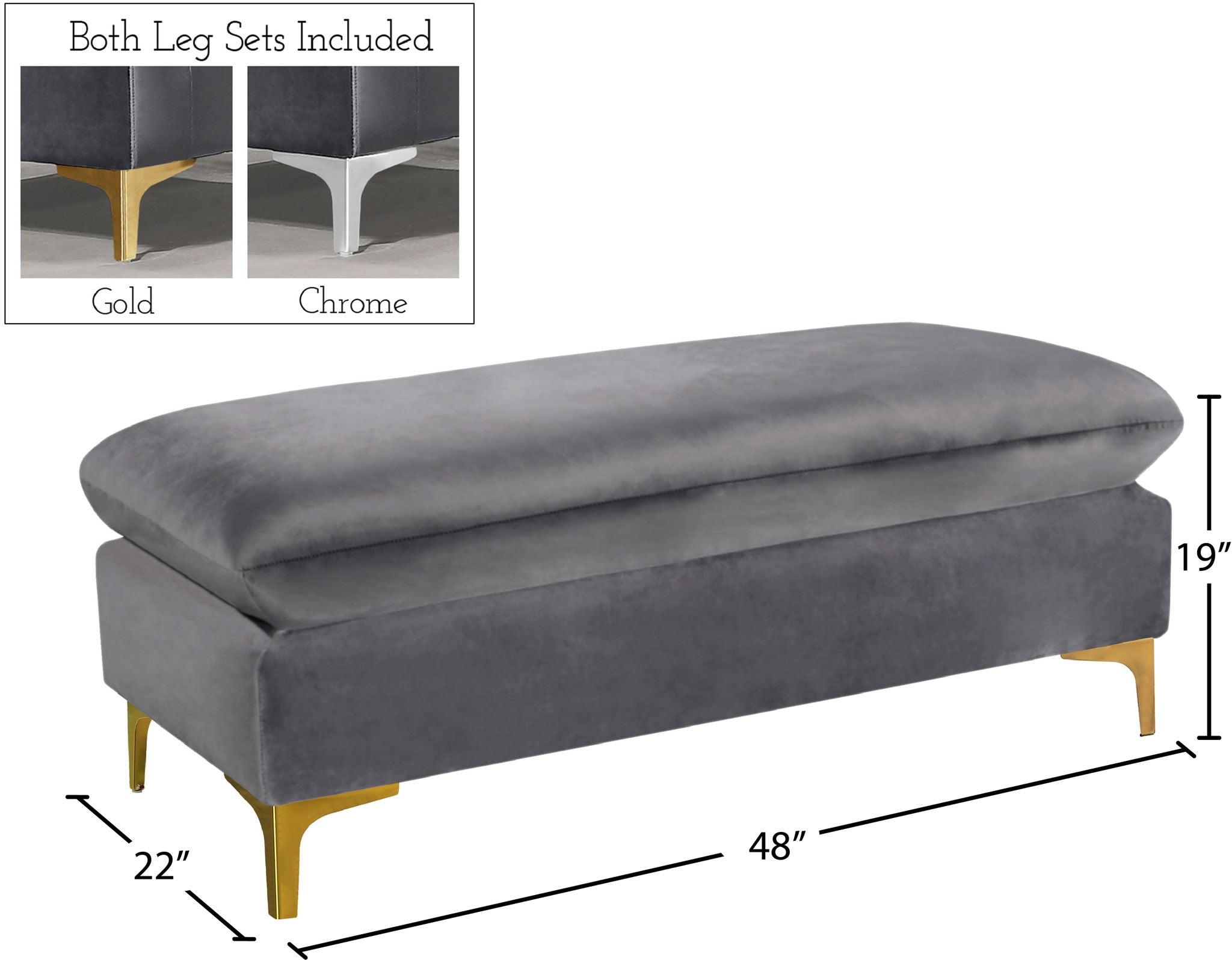 Naomi - Ottoman - Urban Living Furniture (Los Angeles, CA)