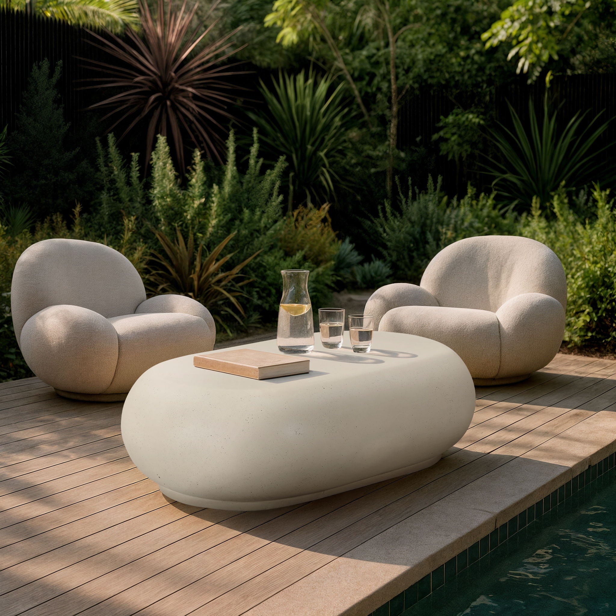 Pebble - Concrete And Fiberglass Coffee Table - Urban Living Furniture (Los Angeles, CA)