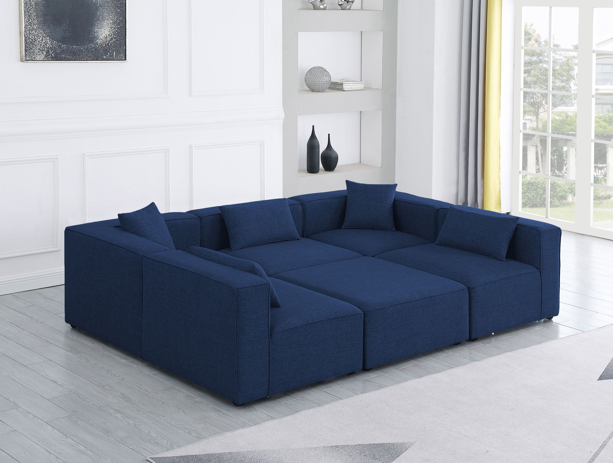 Cube - Linen 6 Piece Modular Sectional - Urban Living Furniture (Los Angeles, CA)