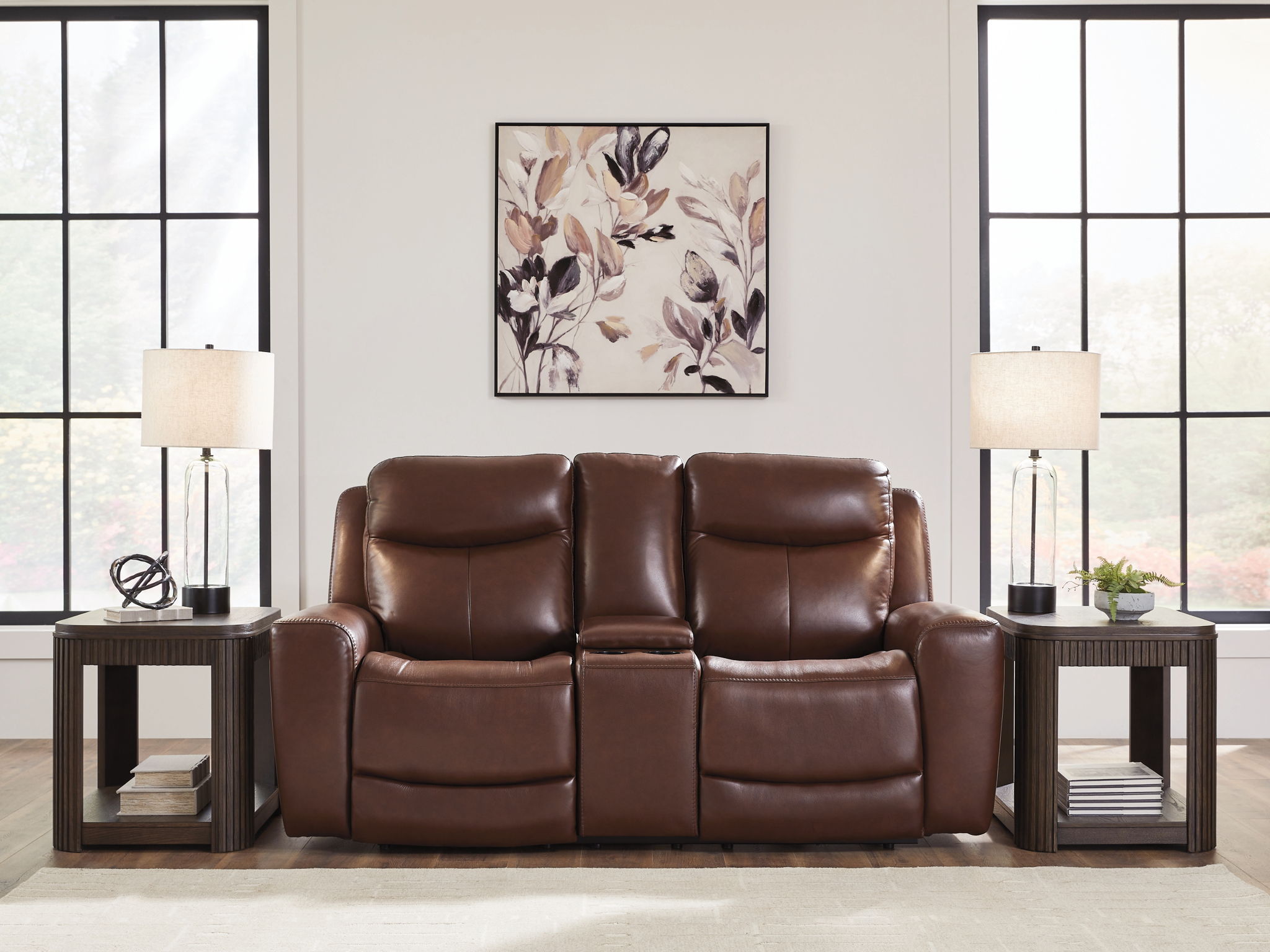 Bexhurst - Power Reclining Loveseat With Console / Adjustable Headrest - Urban Living Furniture (Los Angeles, CA)